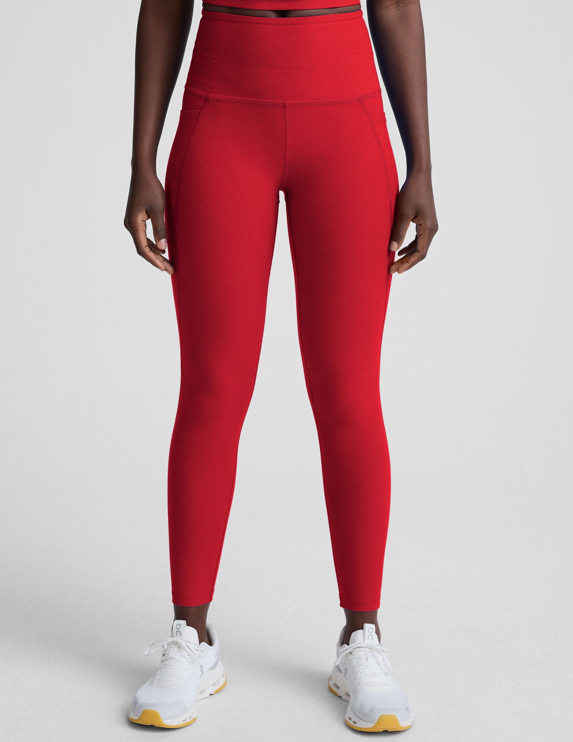 Spacedye™ Out Of Pocket High Waisted Midi Legging - Holly Red Heather