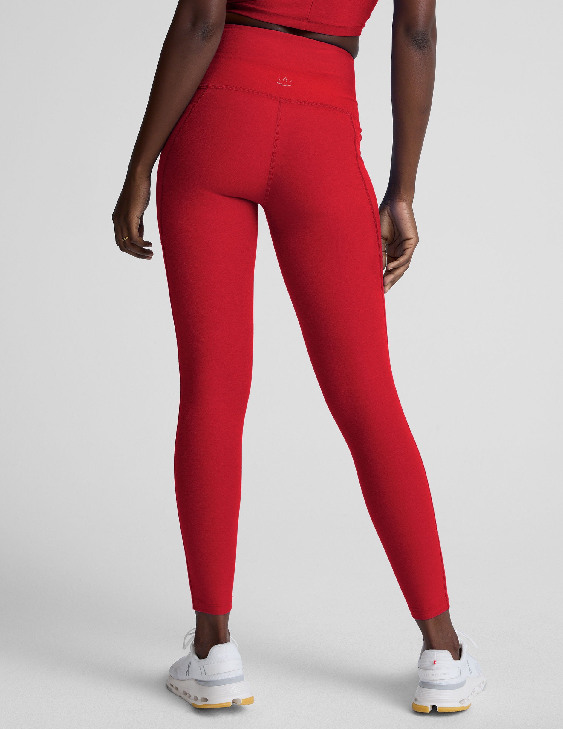 Spacedye™ Out Of Pocket High Waisted Midi Legging - Holly Red Heather