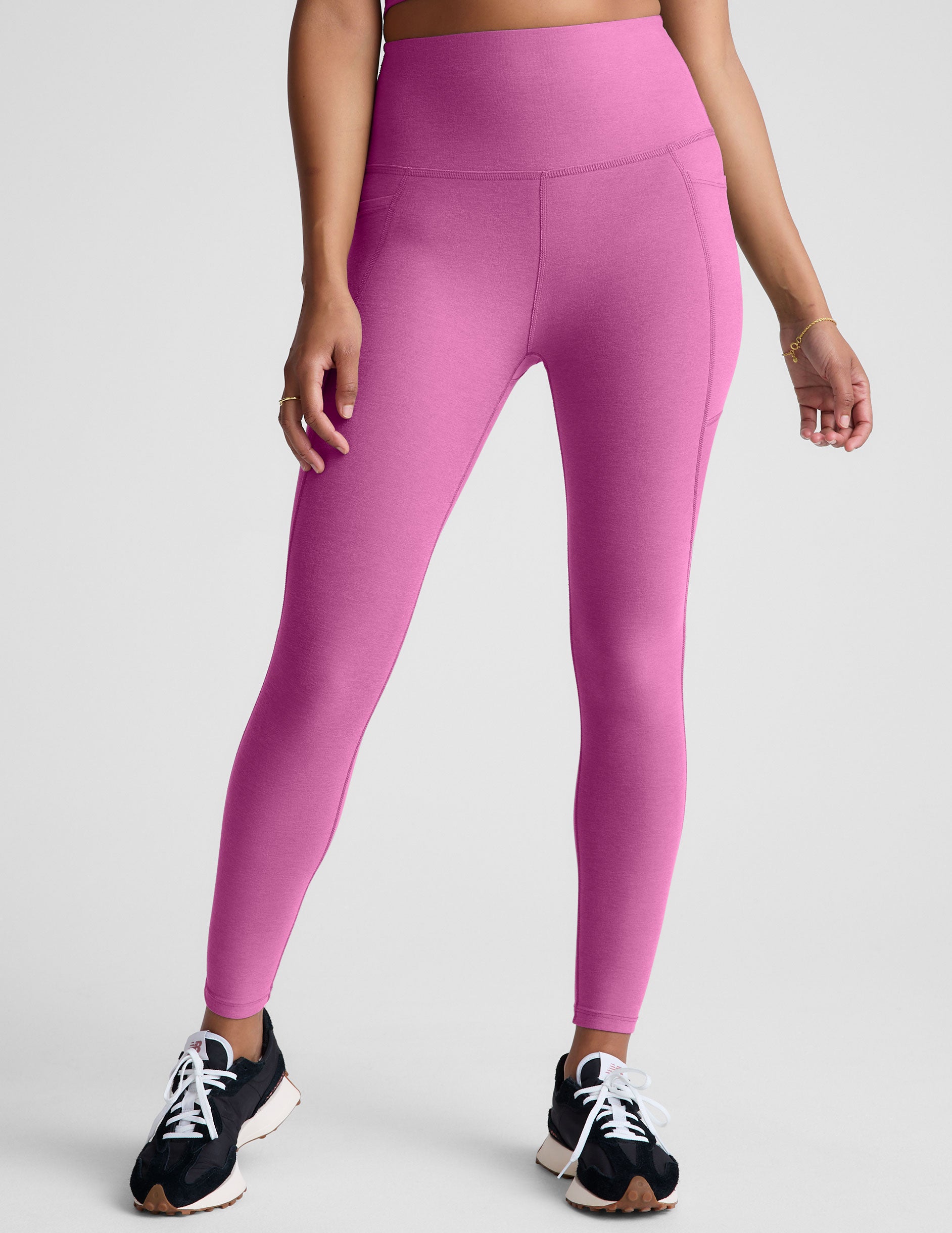 Spacedye™ Out Of Pocket High Waisted Midi Legging - Sunset Violet Heather