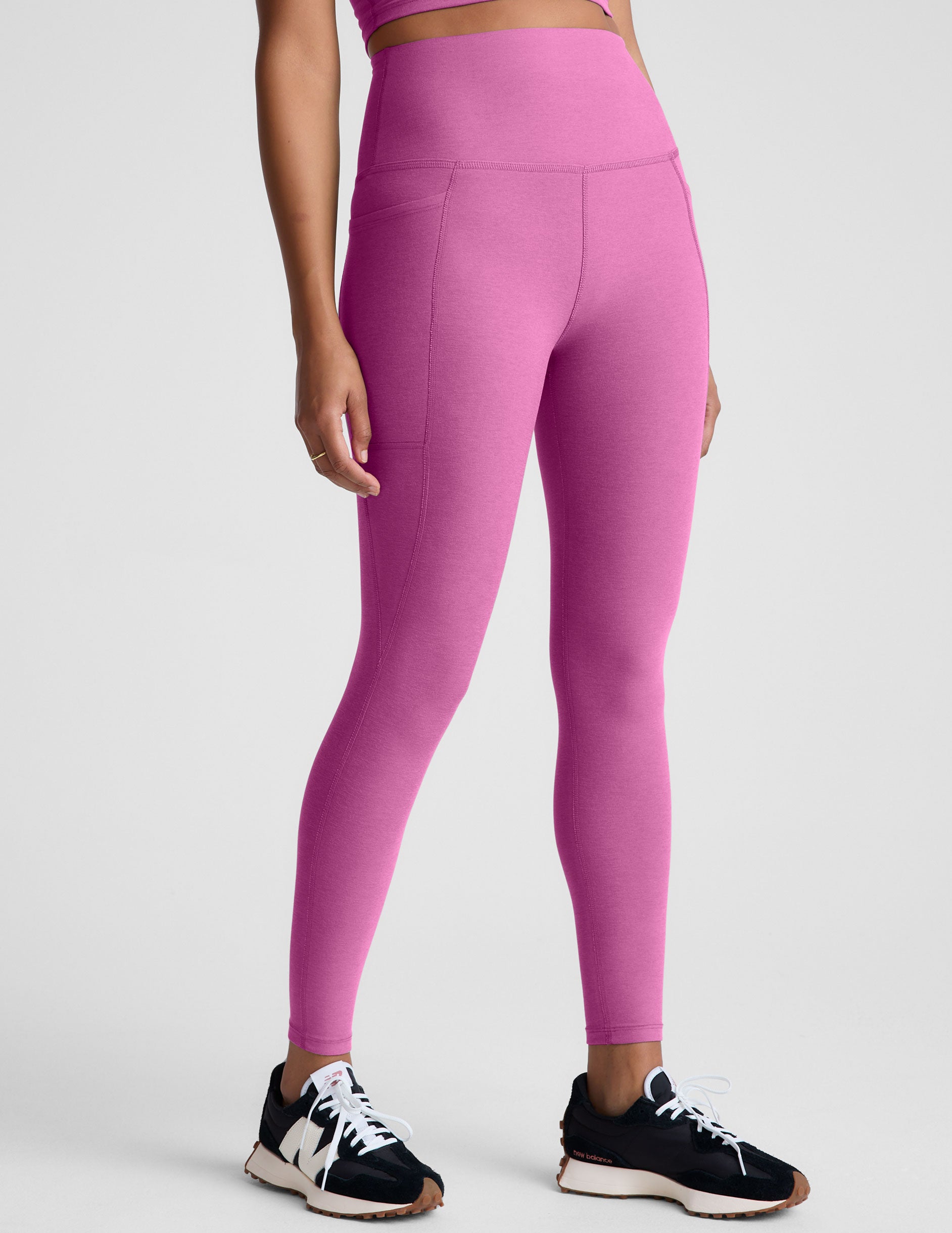 Spacedye™ Out Of Pocket High Waisted Midi Legging - Sunset Violet Heather