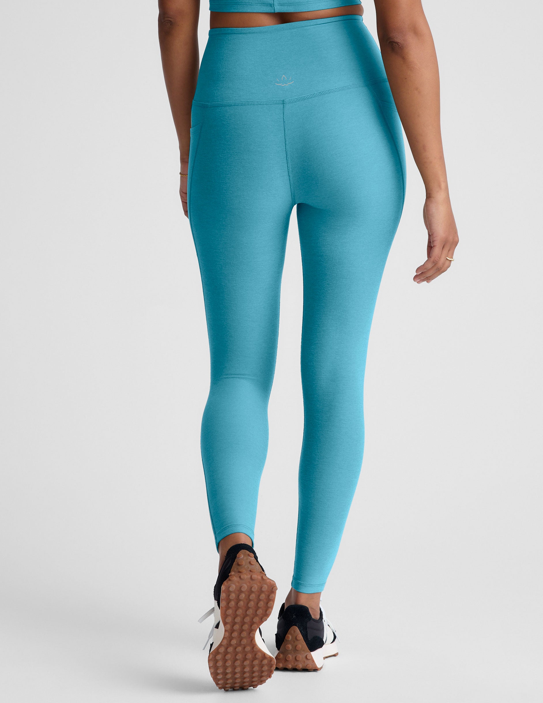 Spacedye™ Out Of Pocket High Waisted Midi Legging - Surfer Blue Heather
