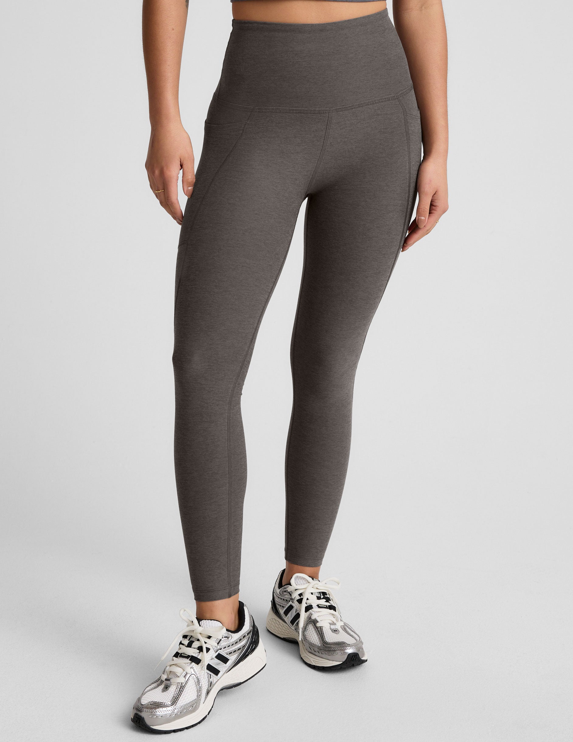 Spacedye™ Out Of Pocket High Waisted Midi Legging - True Gray Heather