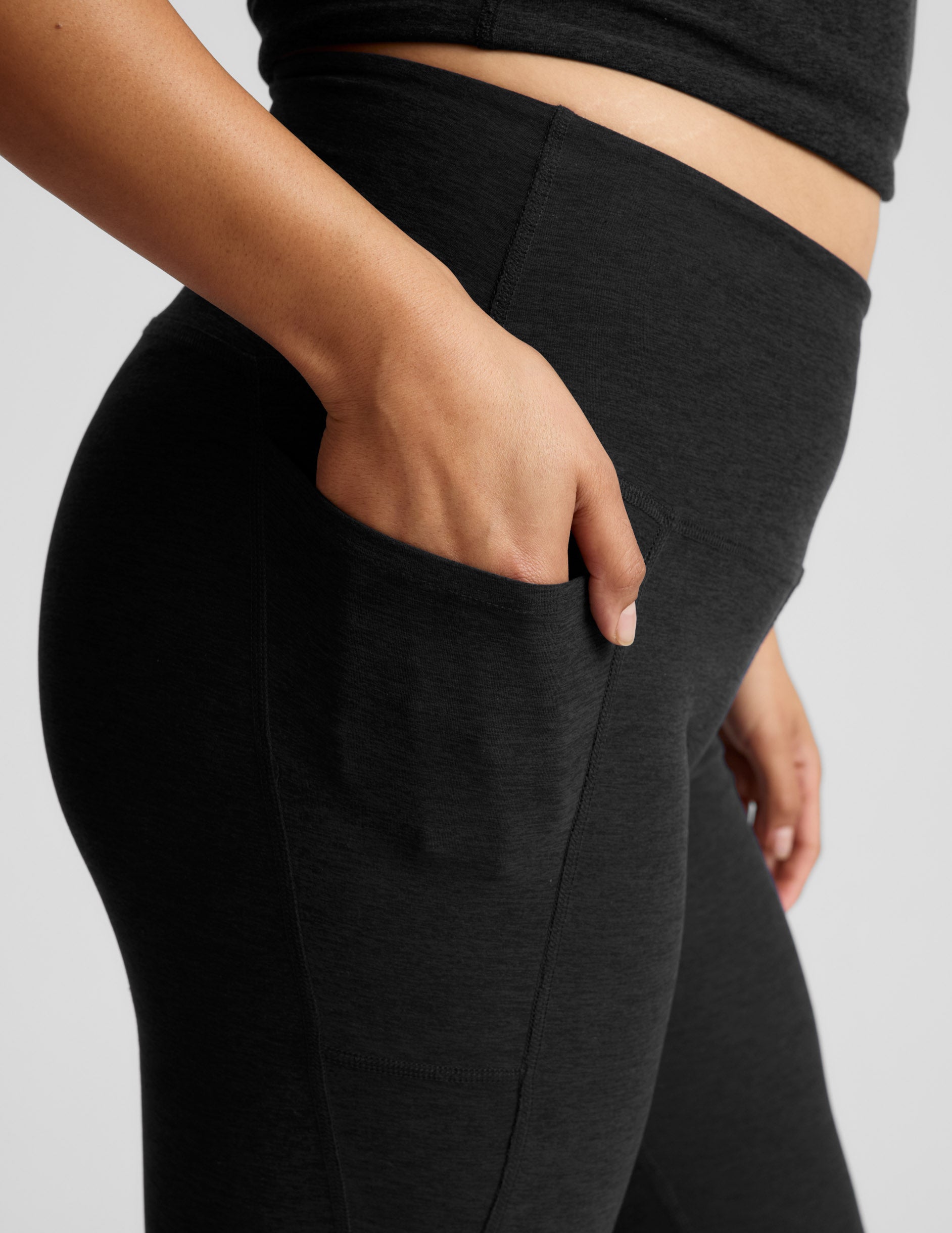 Spacedye™ Out Of Pocket High Waisted Midi Legging - Darkest Night
