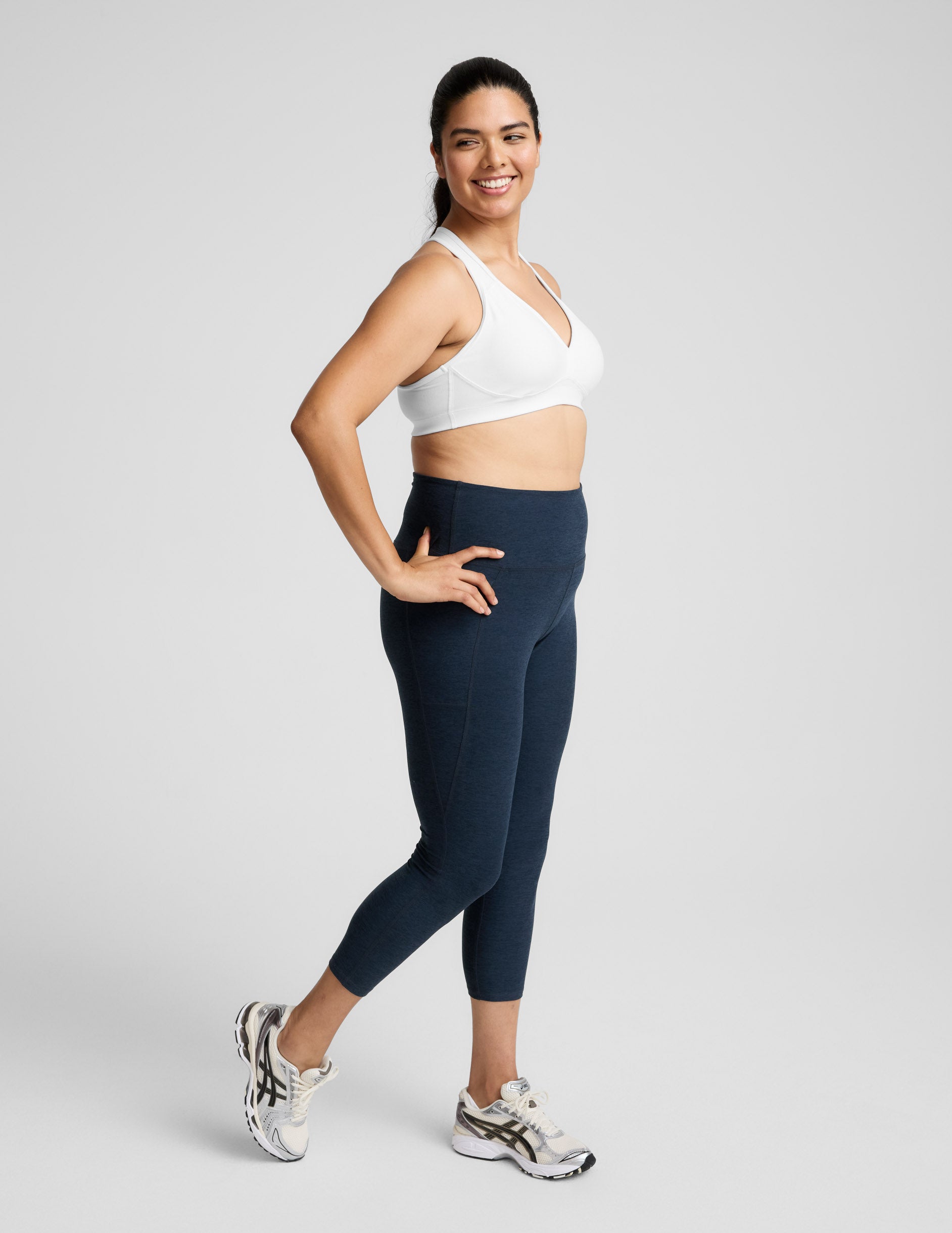 Spacedye™ Out Of Pocket High Waisted Midi Legging - Nocturnal Navy