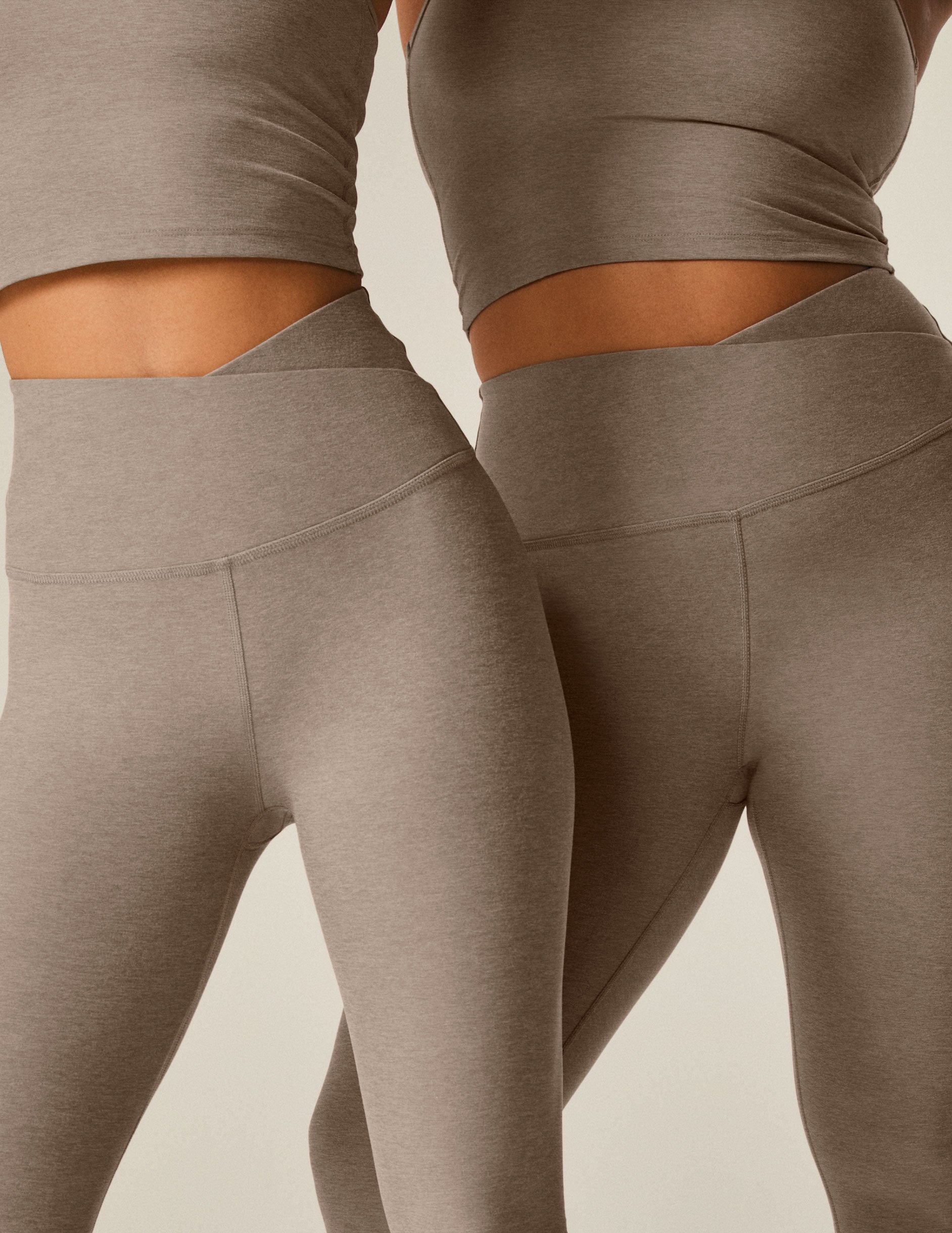 Spacedye™ At Your Leisure High Waisted Midi Legging - Birch Heather