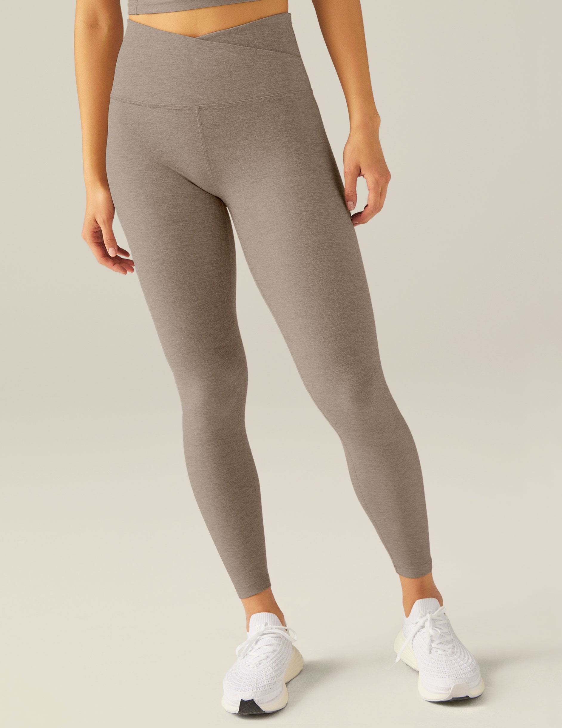 Spacedye™ At Your Leisure High Waisted Midi Legging - Birch Heather