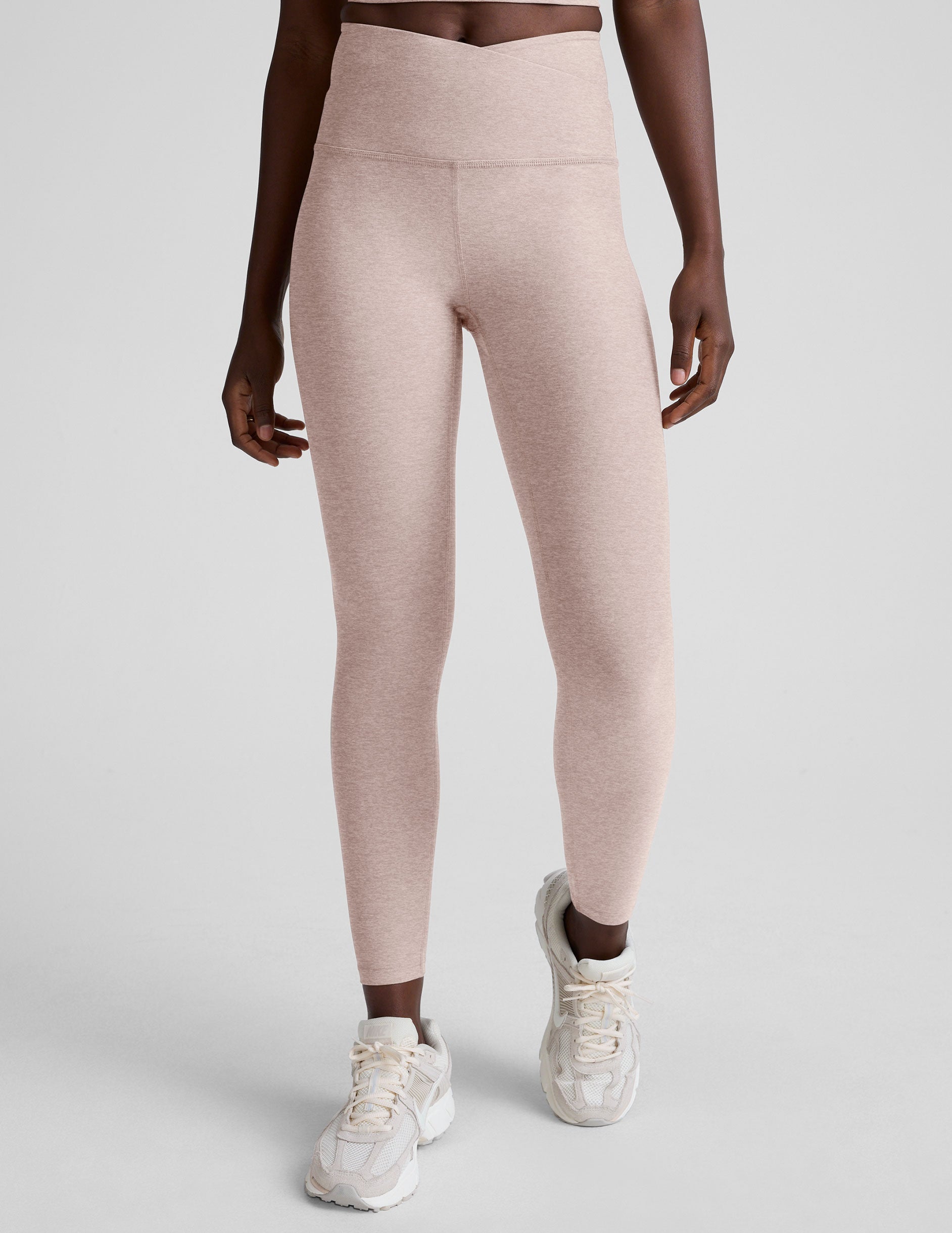 Spacedye™ At Your Leisure High Waisted Midi Legging - Chai