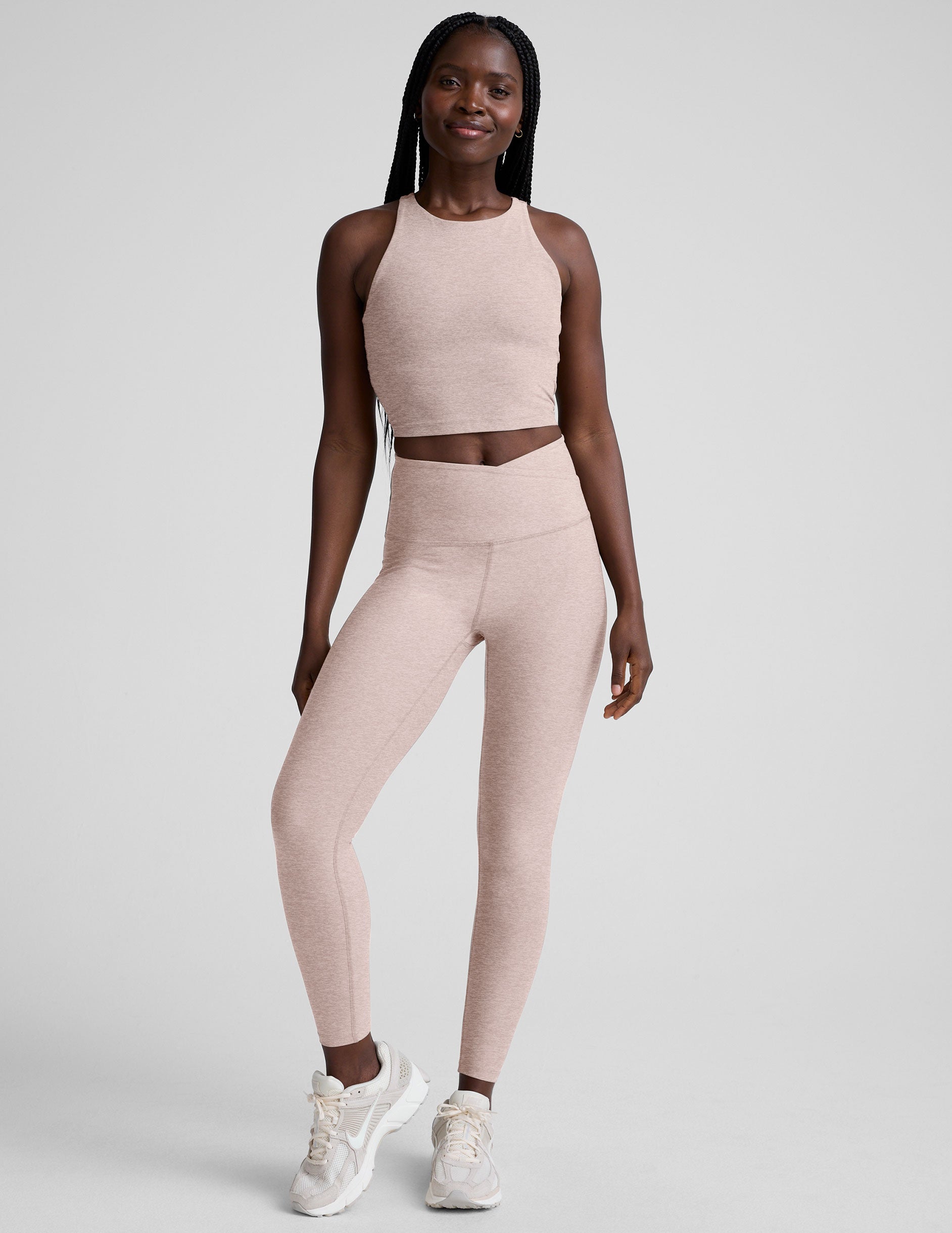 Spacedye™ At Your Leisure High Waisted Midi Legging - Chai