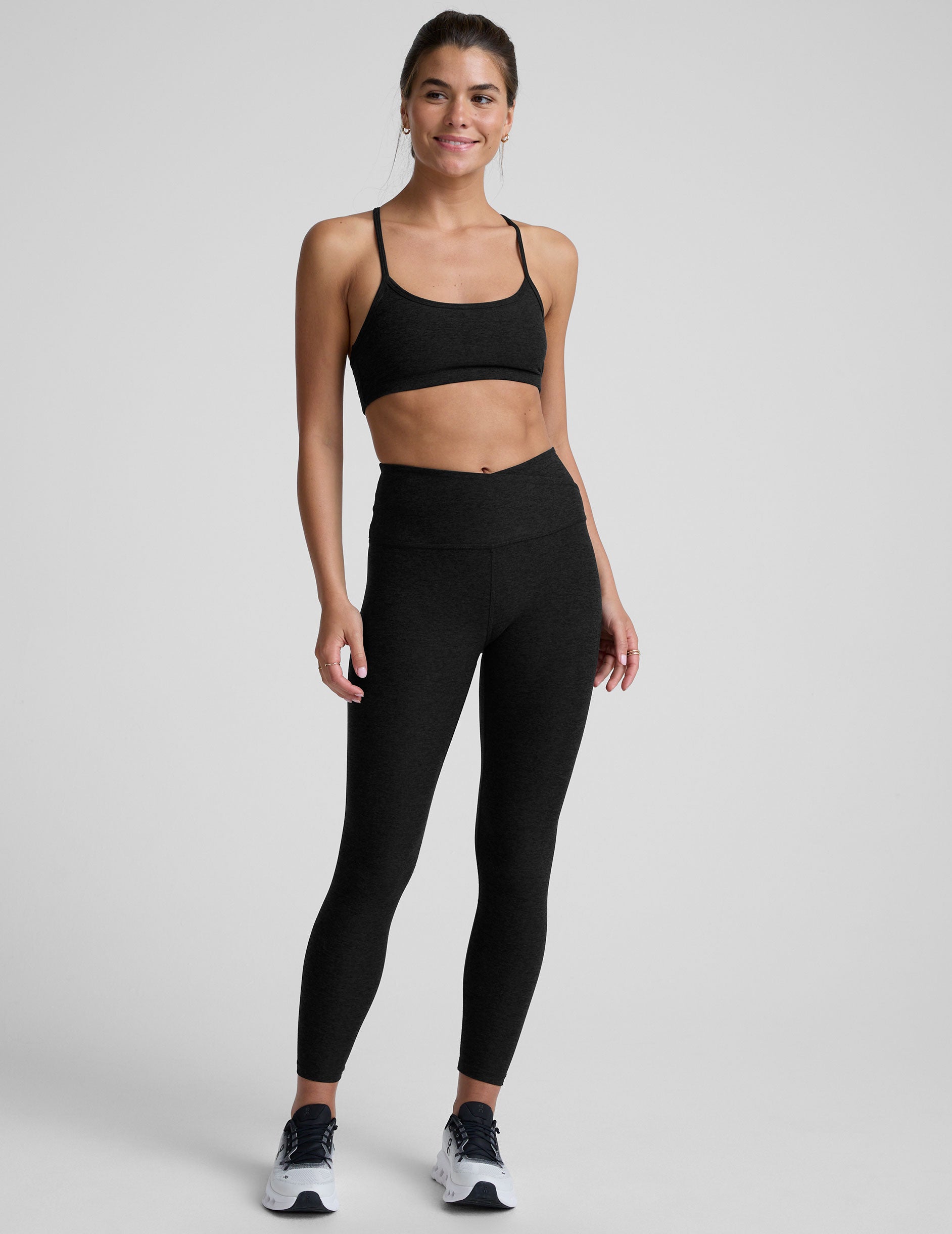 Spacedye™ At Your Leisure High Waisted Midi Legging - Darkest Night