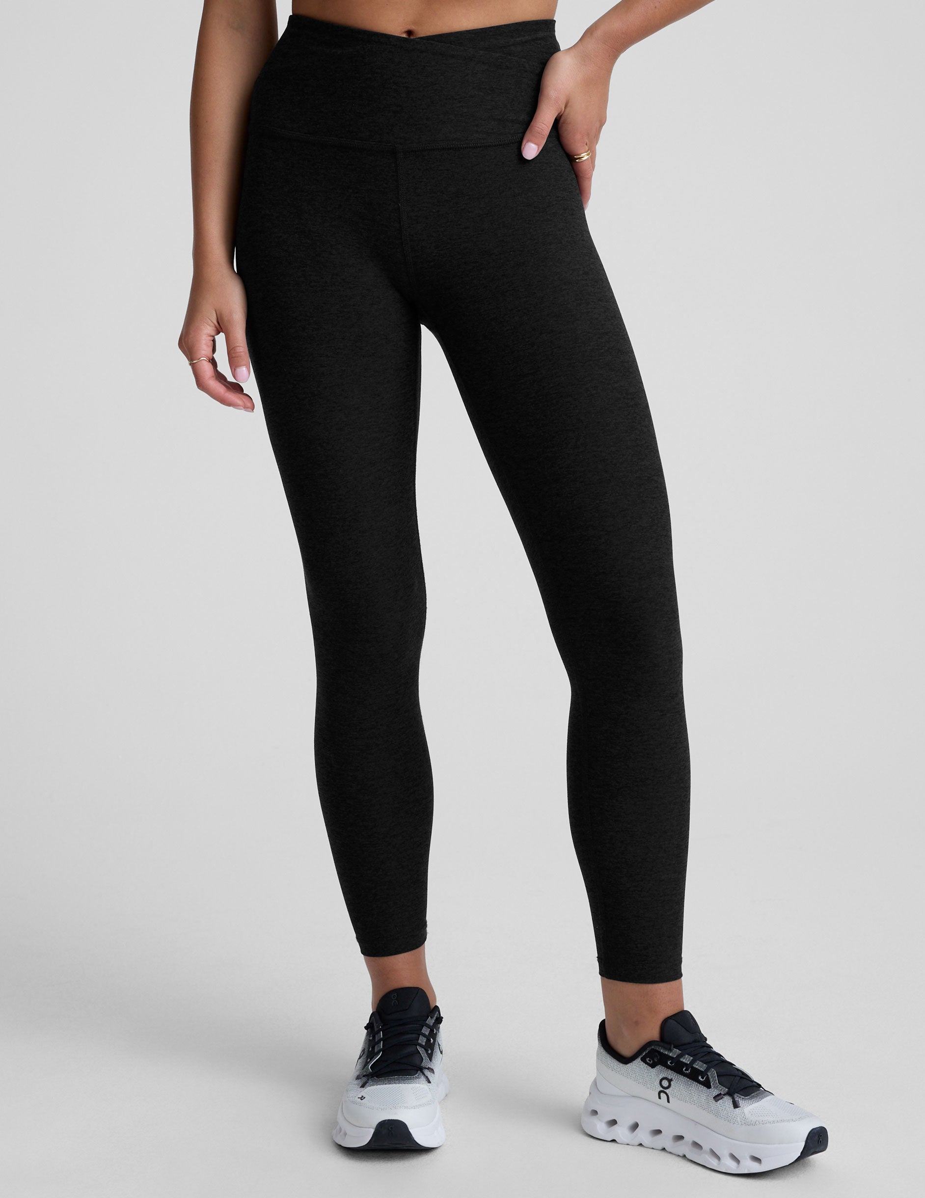 Spacedye™ At Your Leisure High Waisted Midi Legging - Darkest Night