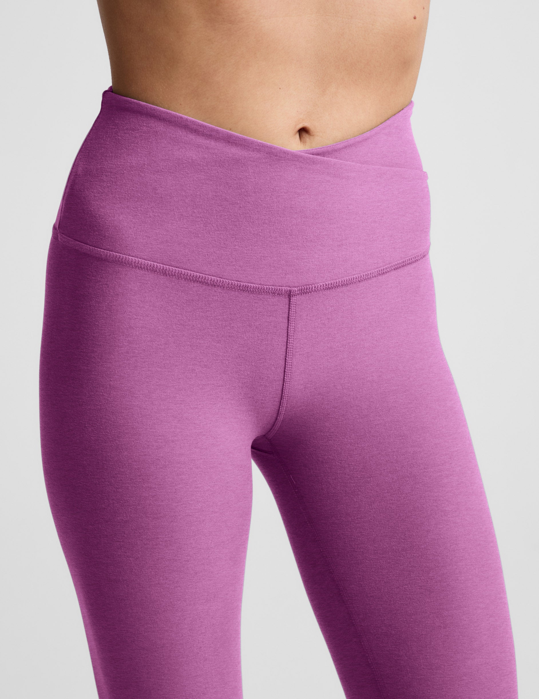 Spacedye™ At Your Leisure High Waisted Midi Legging - Fun Fuchsia Heather