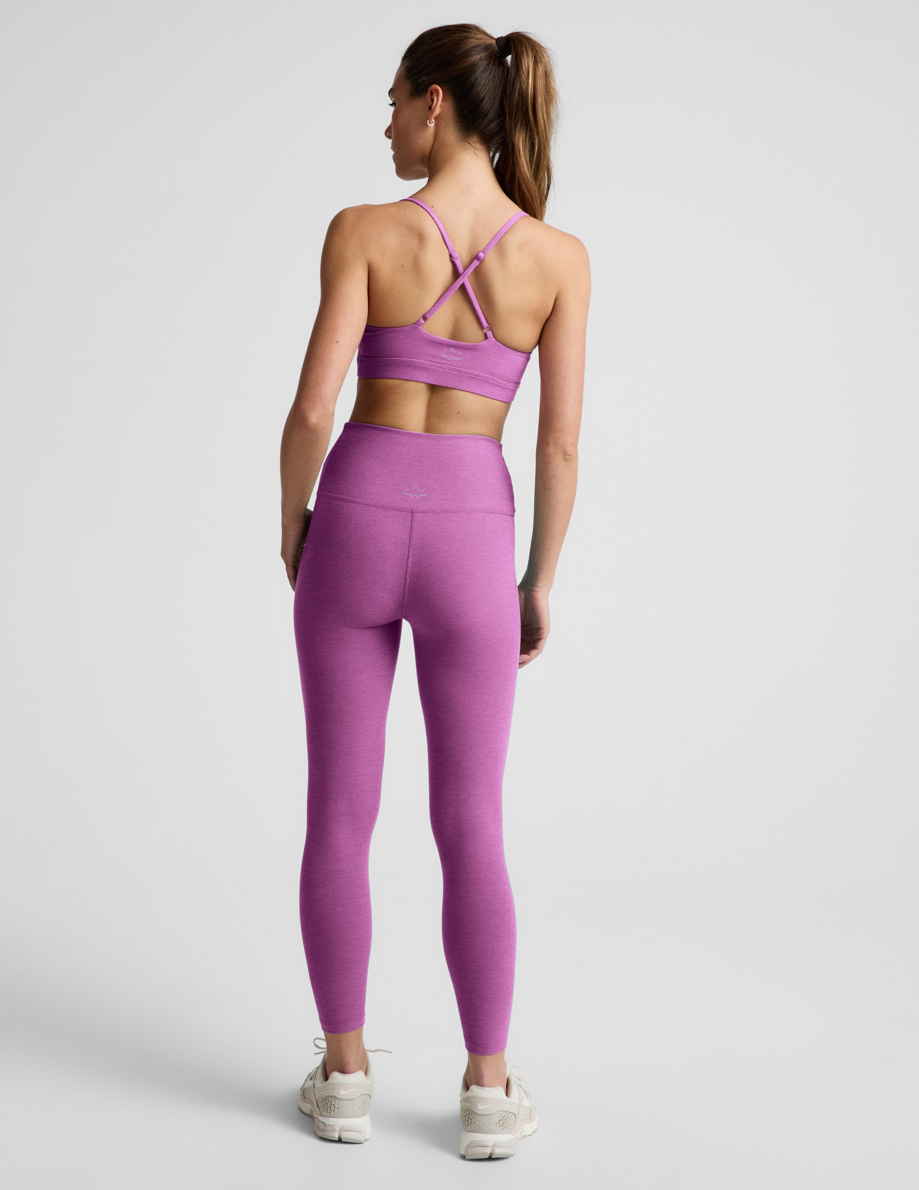 Spacedye™ At Your Leisure High Waisted Midi Legging - Fun Fuchsia Heather