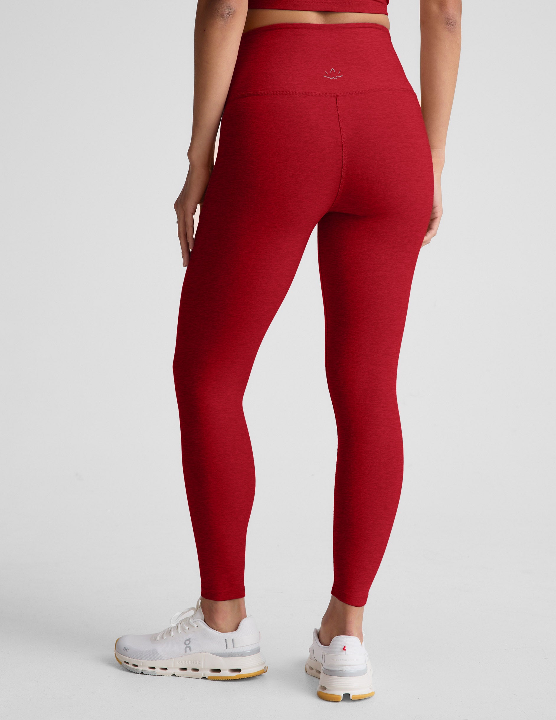 Spacedye™ At Your Leisure High Waisted Midi Legging - Holly Red Heather