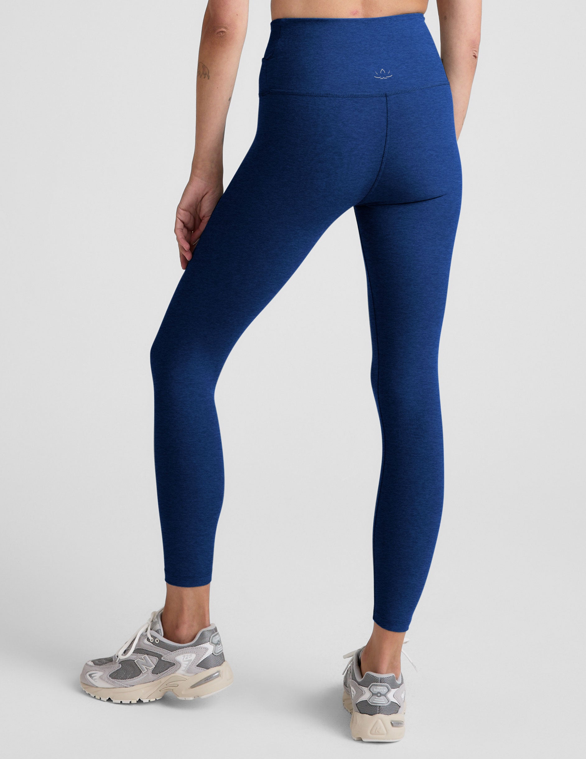 Spacedye™ At Your Leisure High Waisted Midi Legging - Marine Blue Heather