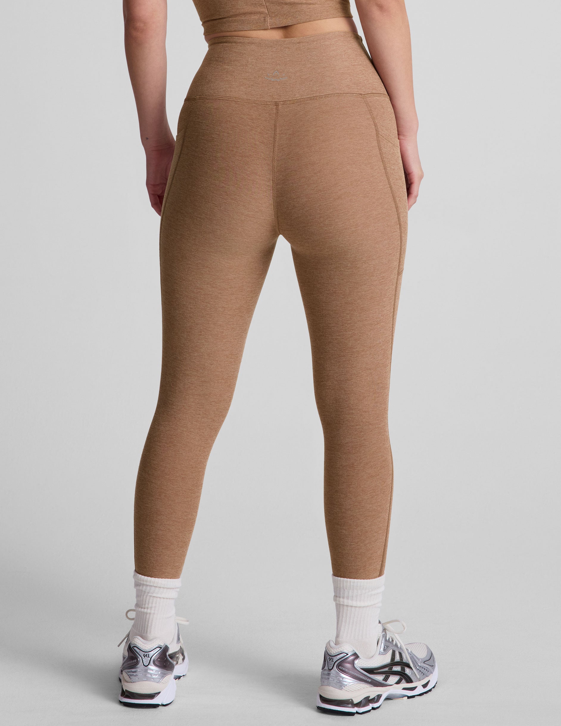 Spacedye™ Out Of Pocket High Waisted Capri Legging 26" - Desert Sand Heather