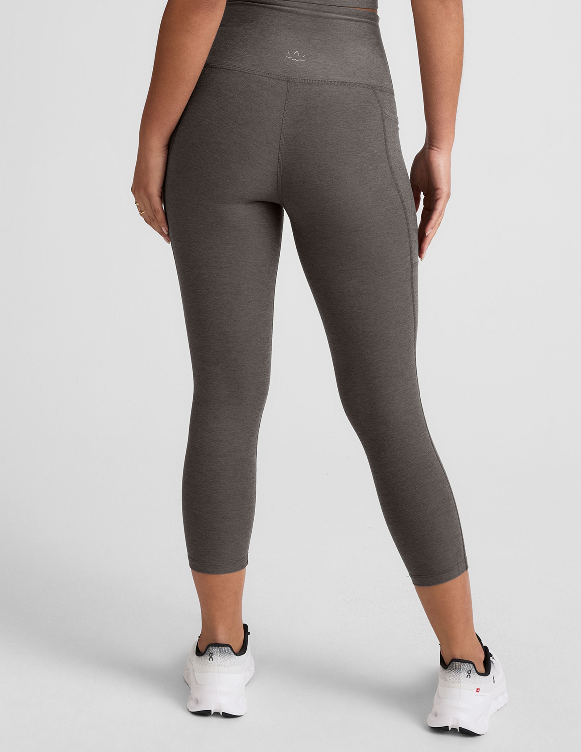 Spacedye™ Out Of Pocket High Waisted Capri Legging 26" - True Gray Heather