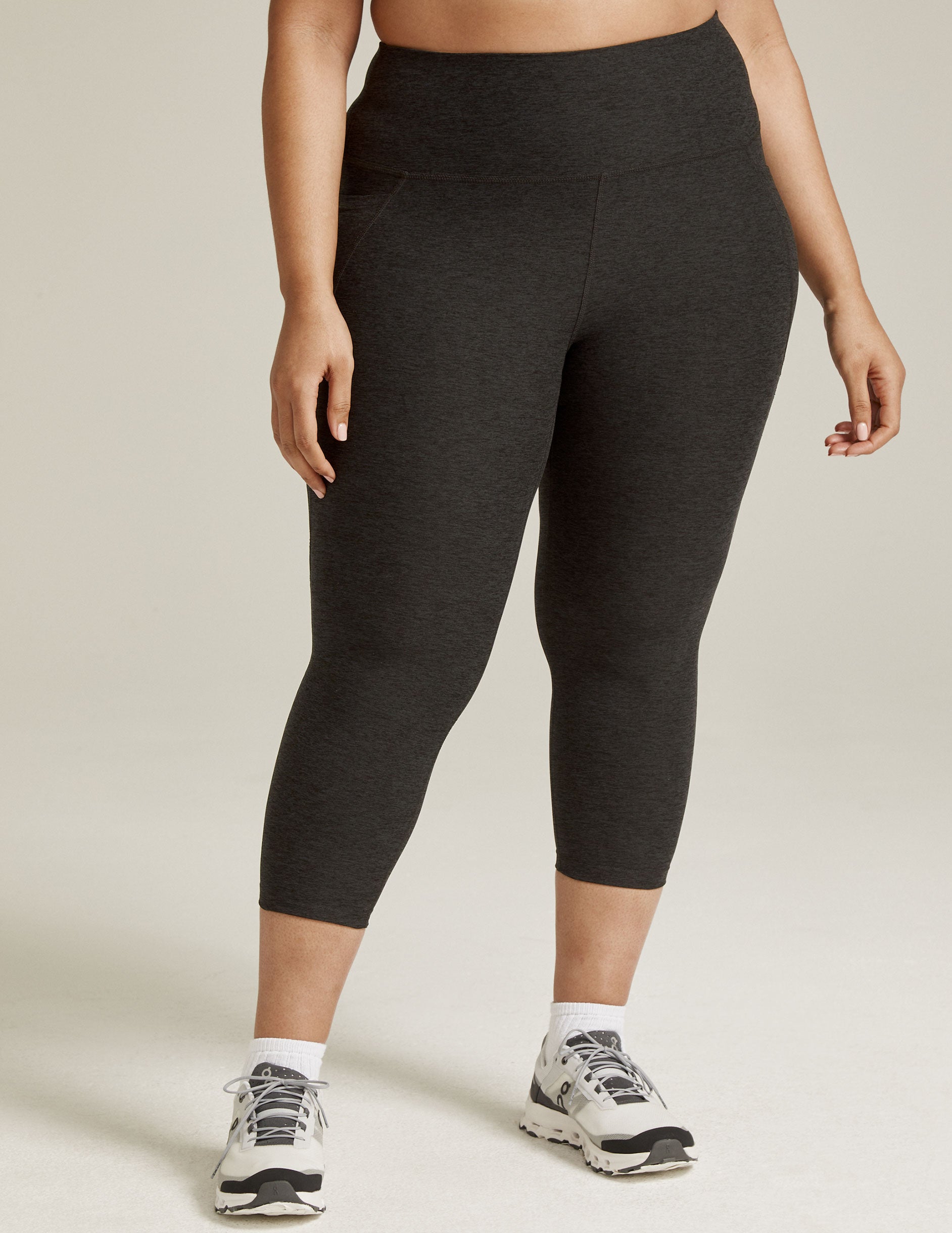 Spacedye™ Out Of Pocket High Waisted Capri Legging 26" - Darkest Night