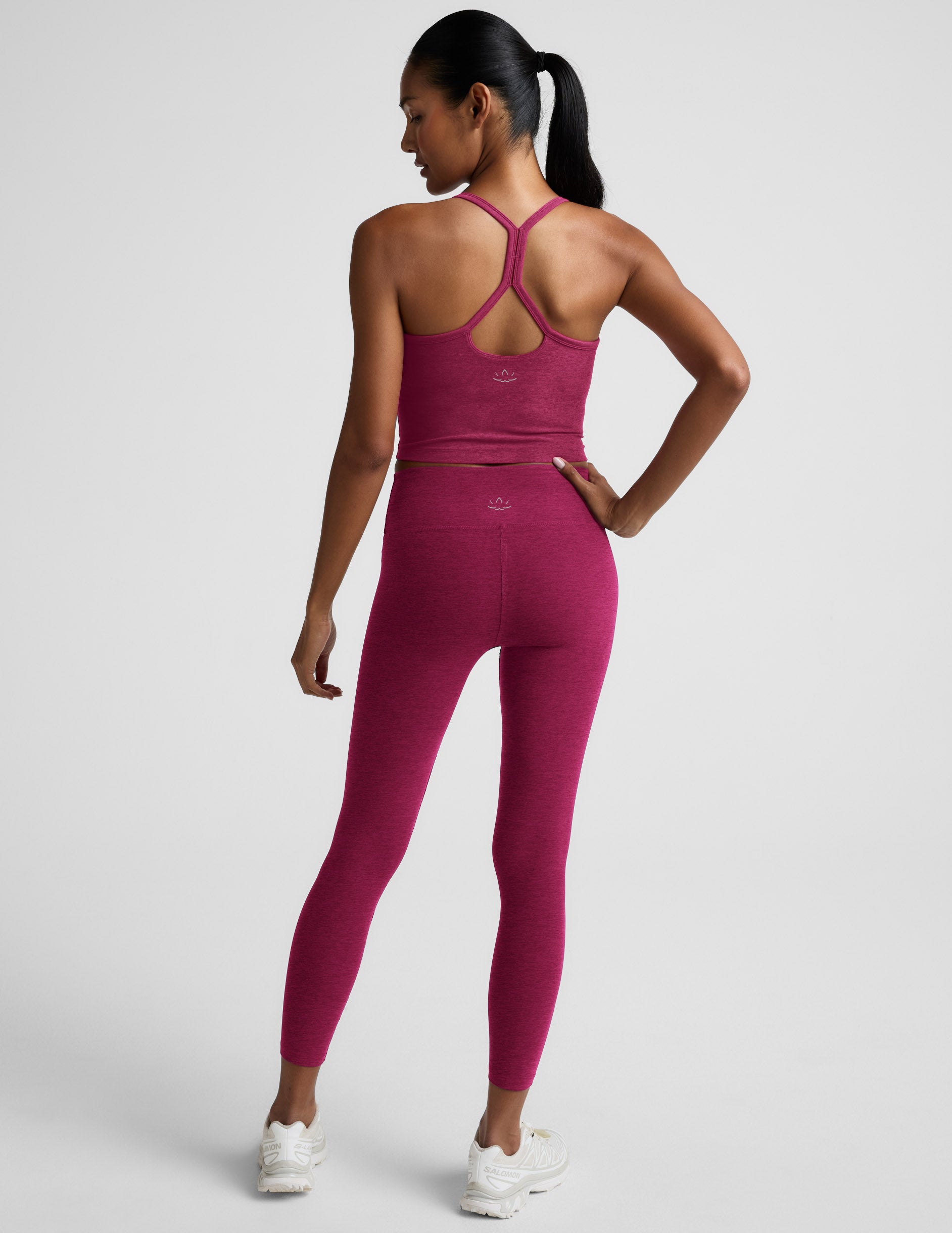 Spacedye™ Mid-Rise Legging - Sangria Heather