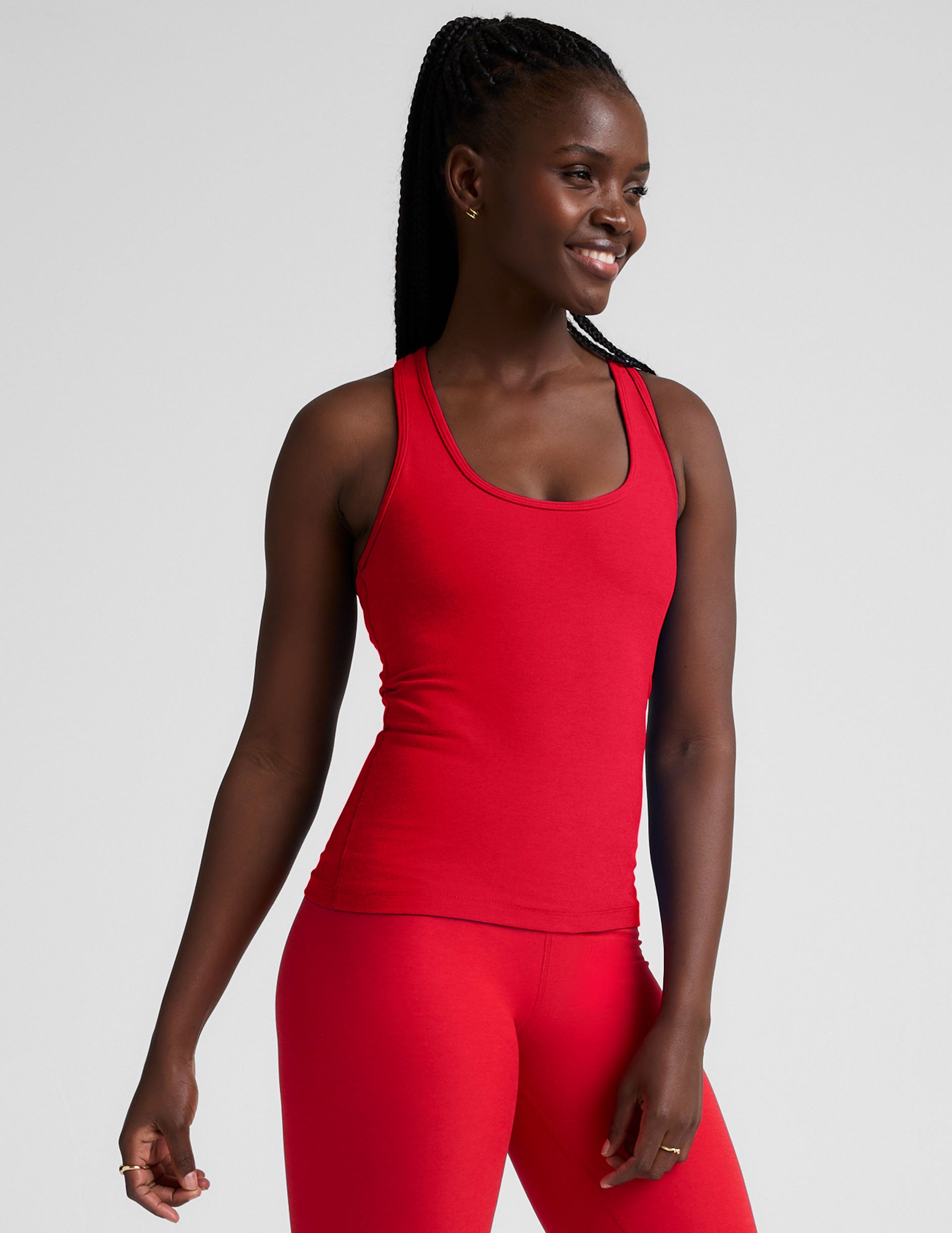Spacedye™ Step Up Racerback Tank - Candy Apple Red Heather