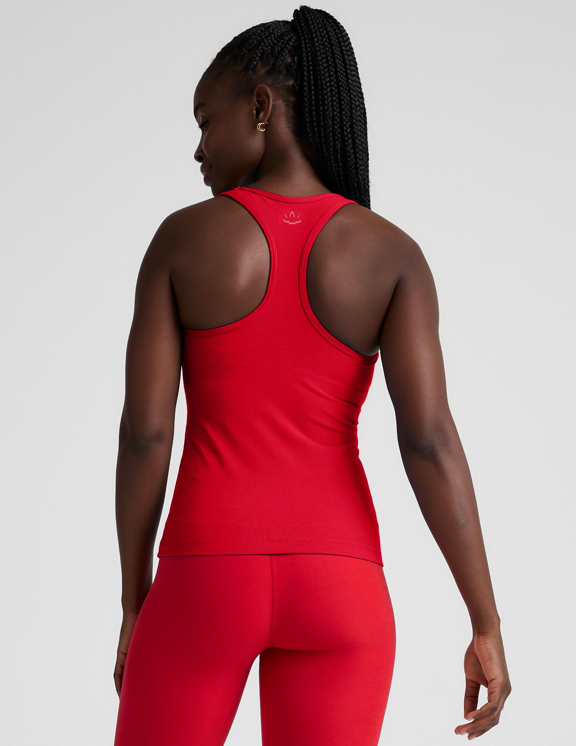 Spacedye™ Step Up Racerback Tank - Candy Apple Red Heather