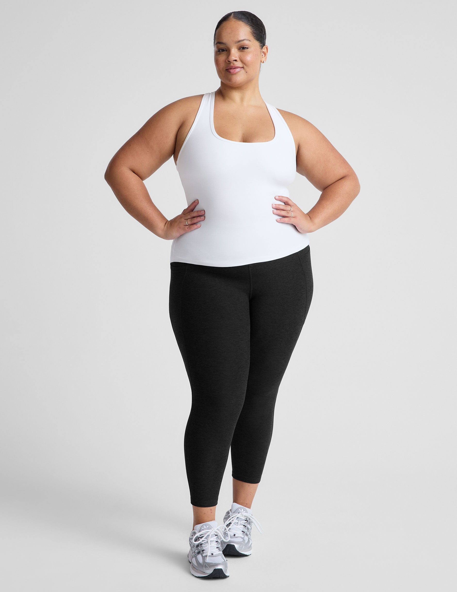 Spacedye™ Step Up Racerback Tank - Cloud White