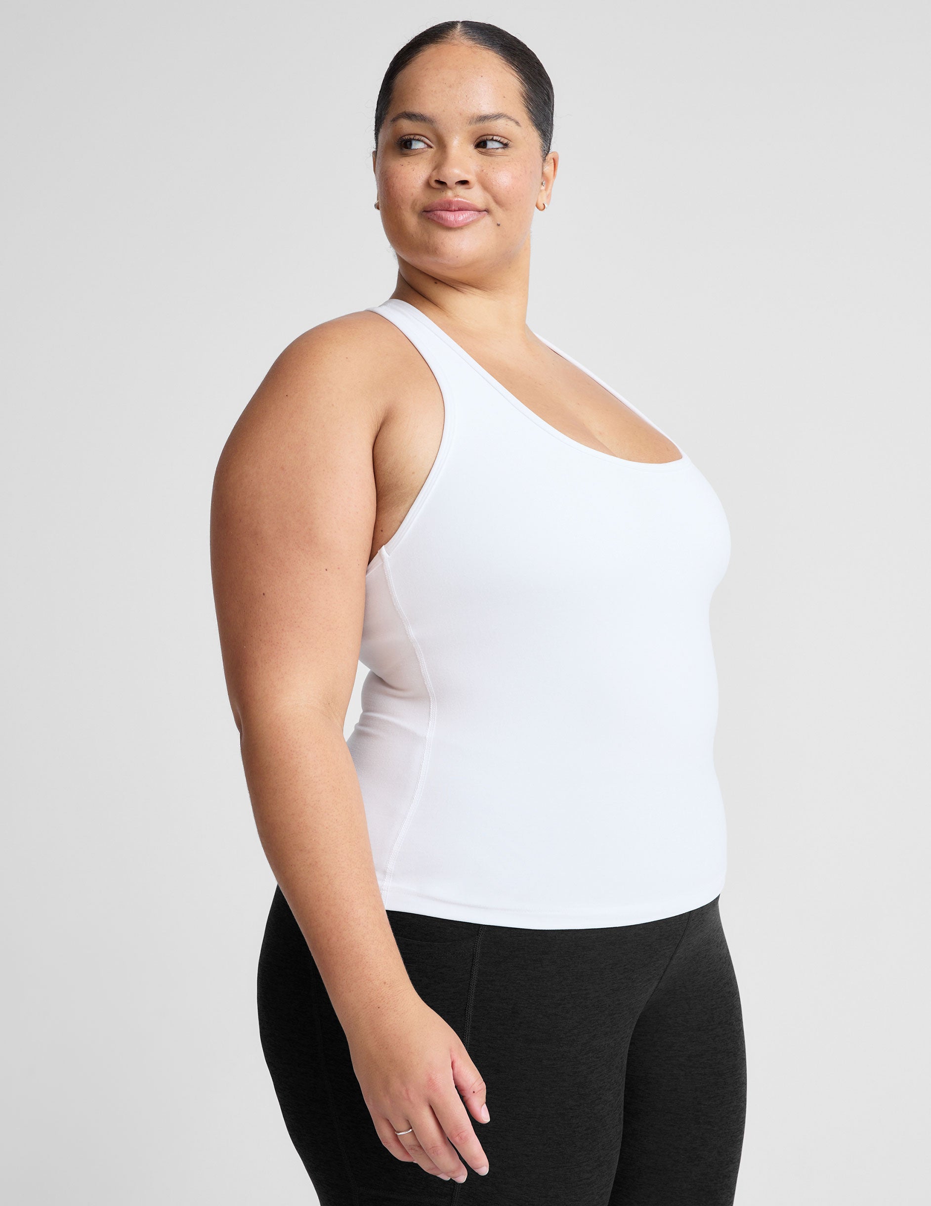 Spacedye™ Step Up Racerback Tank - Cloud White