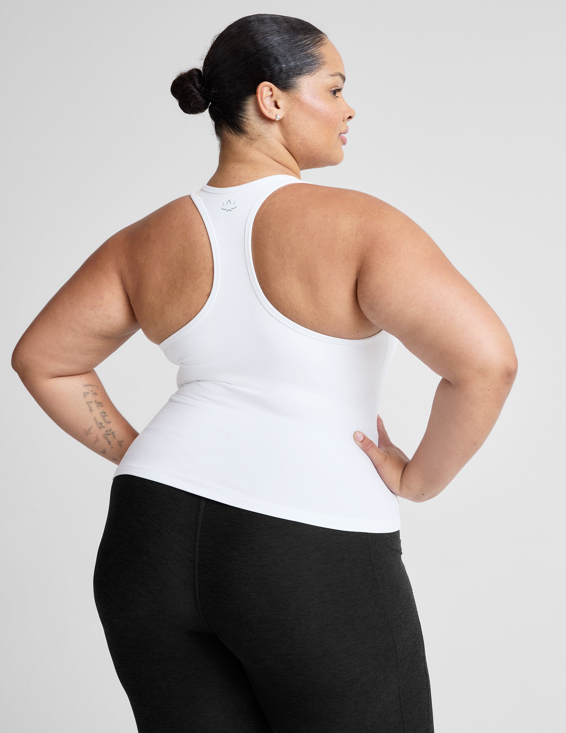 Spacedye™ Step Up Racerback Tank - Cloud White