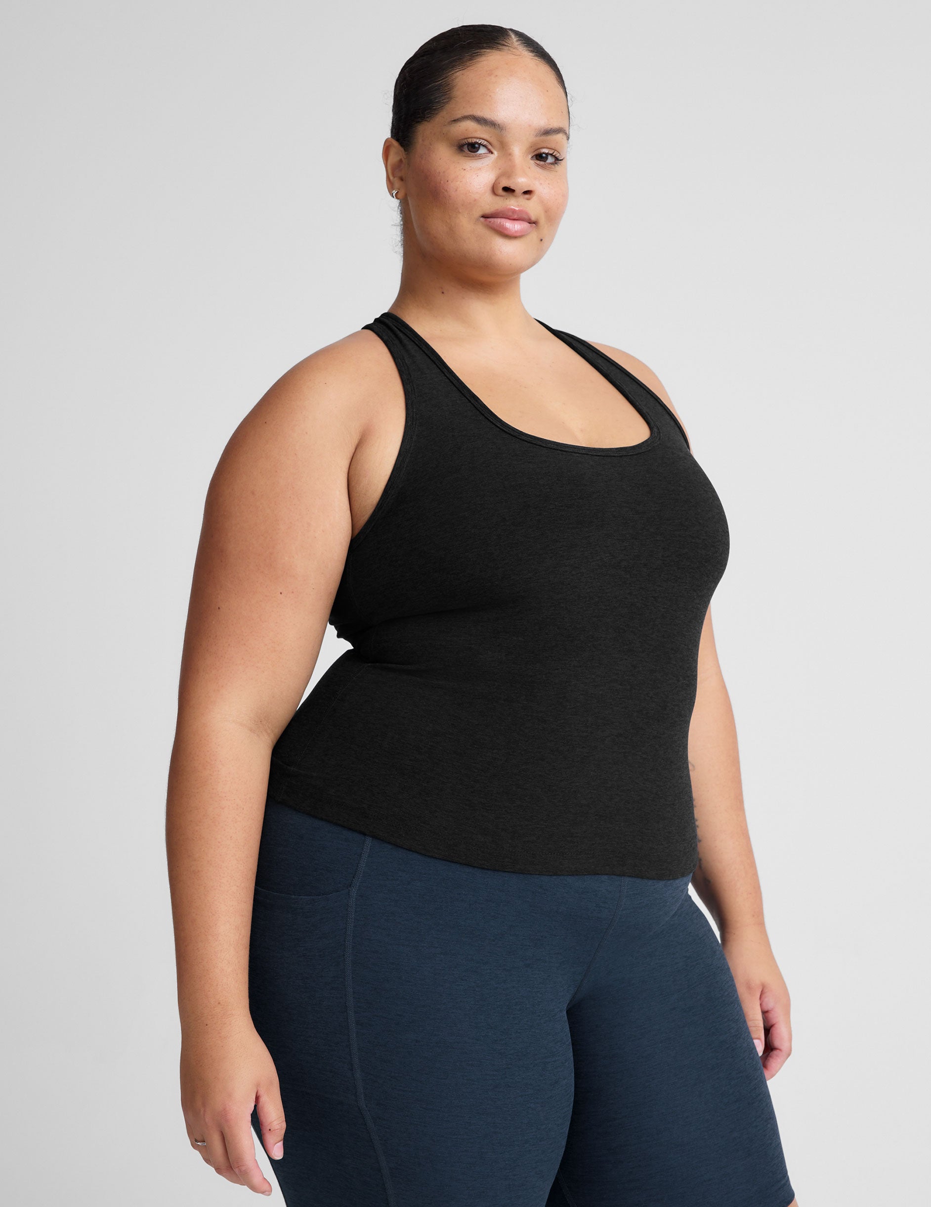 Spacedye™ Step Up Racerback Tank - Darkest Night