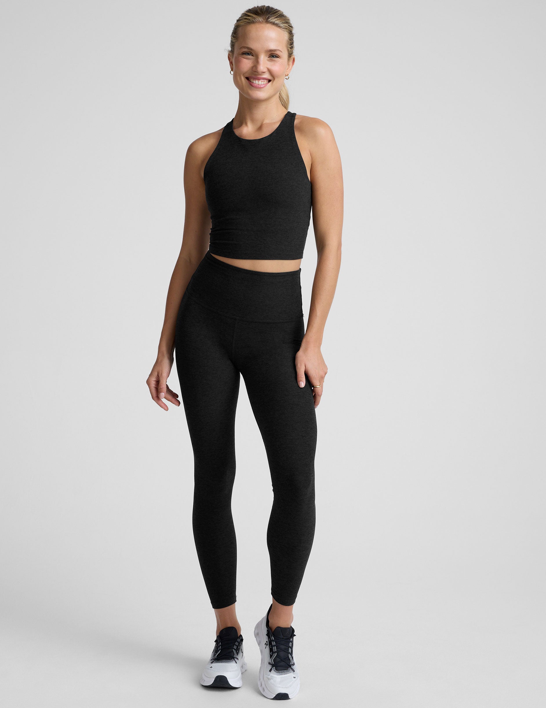 Spacedye™ Refocus Cropped Tank - Darkest Night