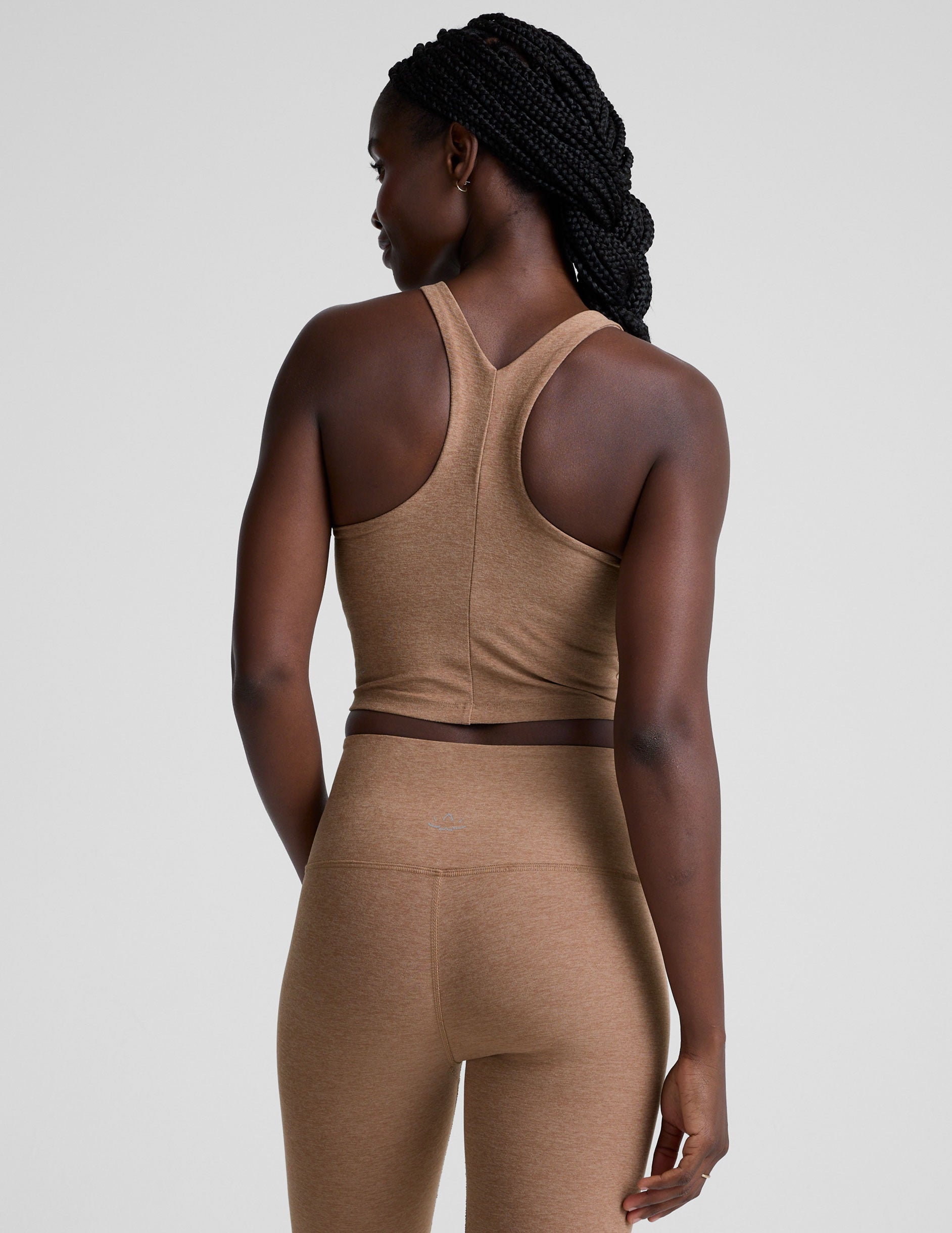 Spacedye™ Refocus Cropped Tank - Desert Sand Heather