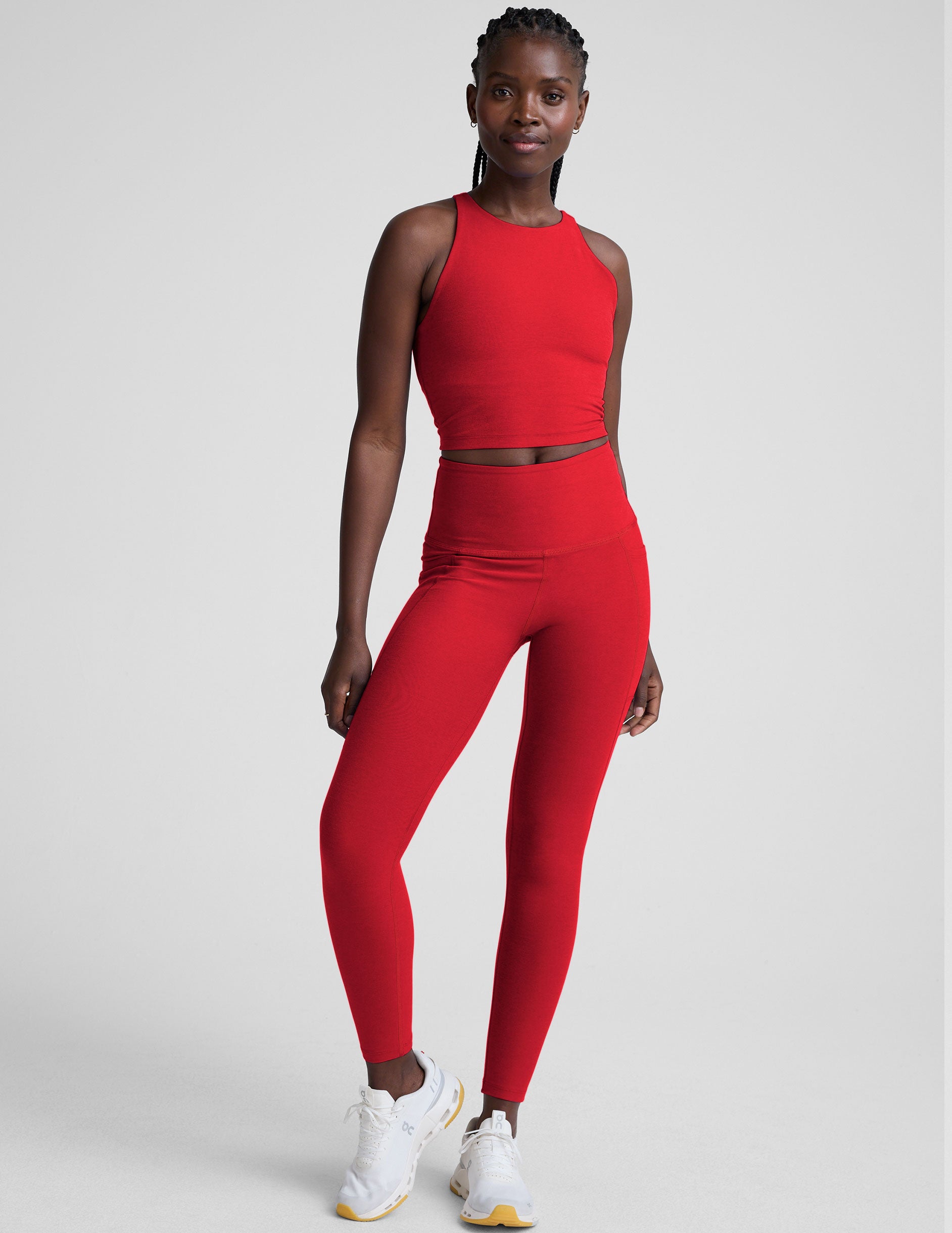 Spacedye™ Refocus Cropped Tank - Holly Red Heather