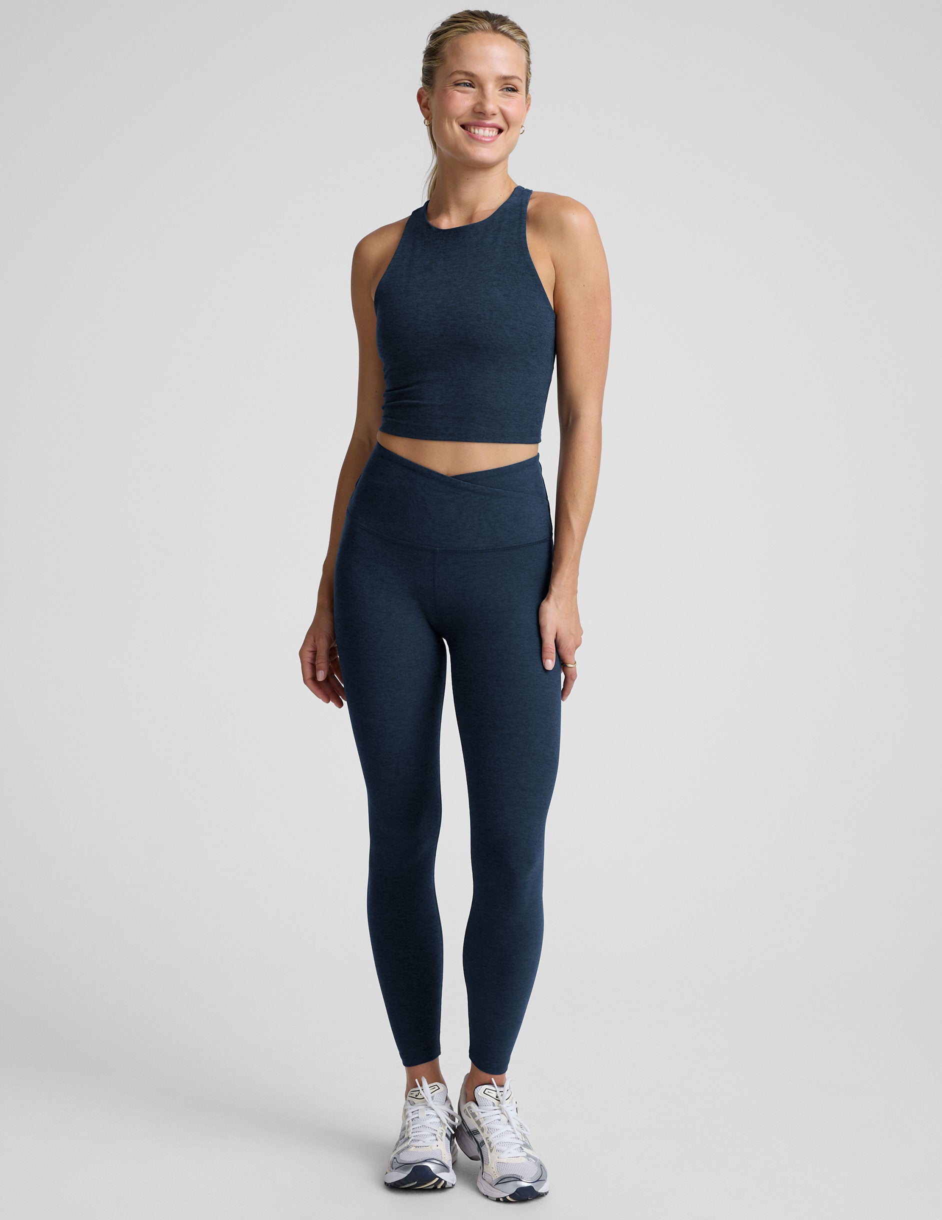 Spacedye™ Refocus Cropped Tank - Nocturnal Navy