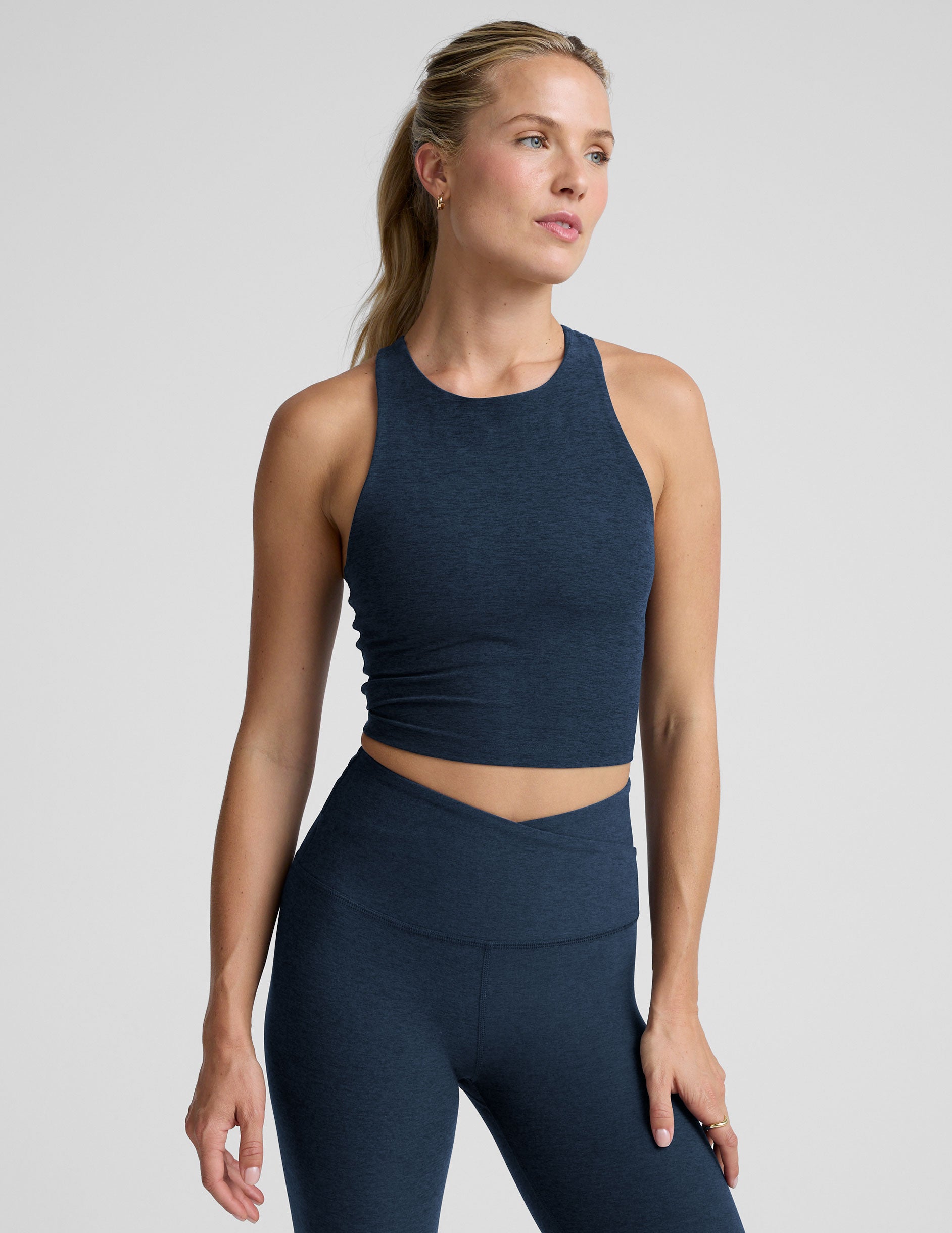 Spacedye™ Refocus Cropped Tank - Nocturnal Navy