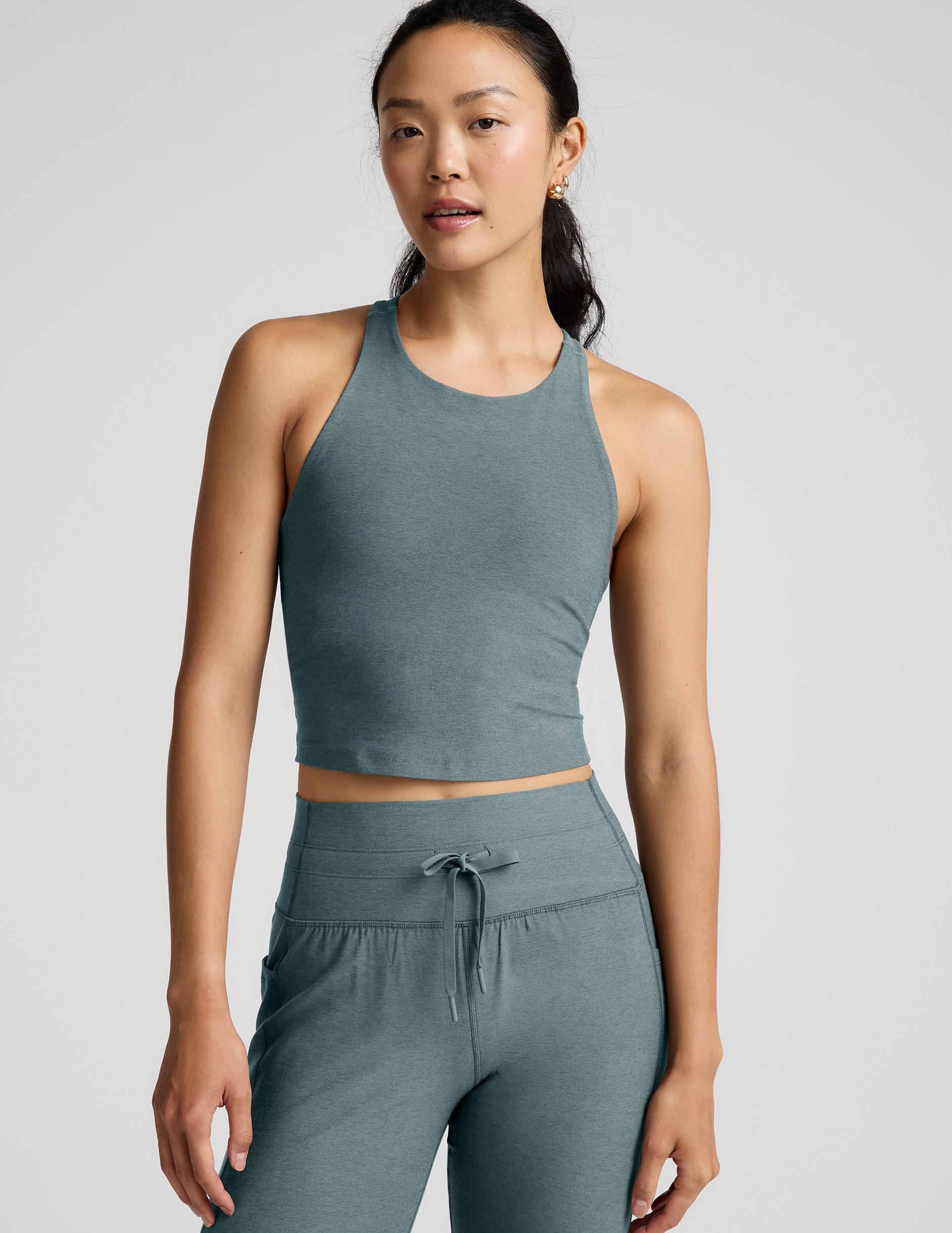 Spacedye™ Refocus Cropped Tank - Storm Heather