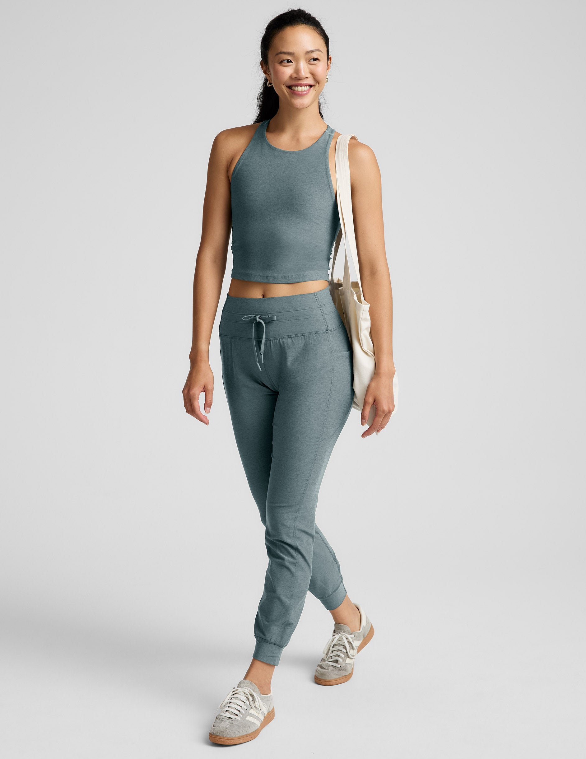 Spacedye™ Refocus Cropped Tank - Storm Heather