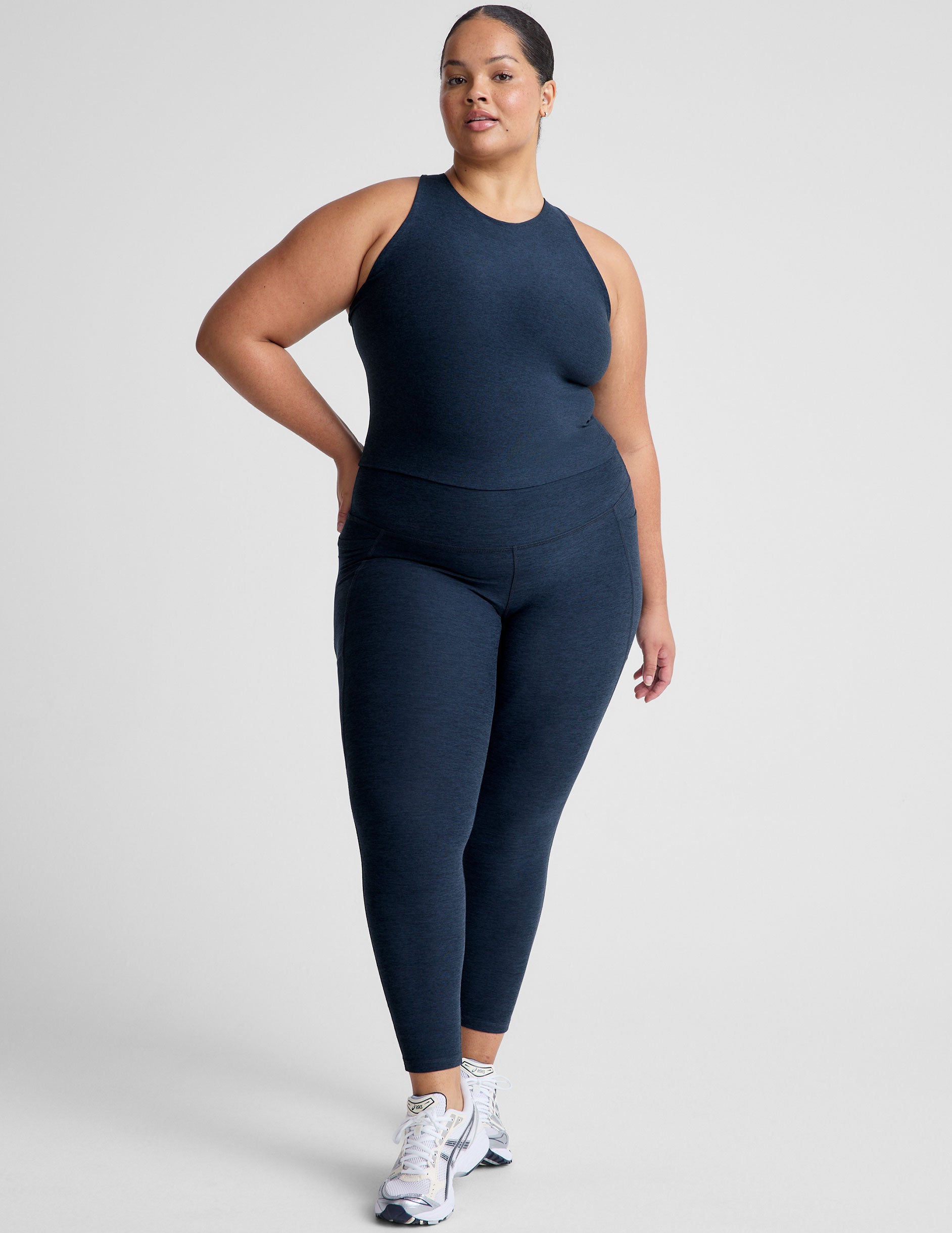 Spacedye™ Refocus Cropped Tank - Nocturnal Navy