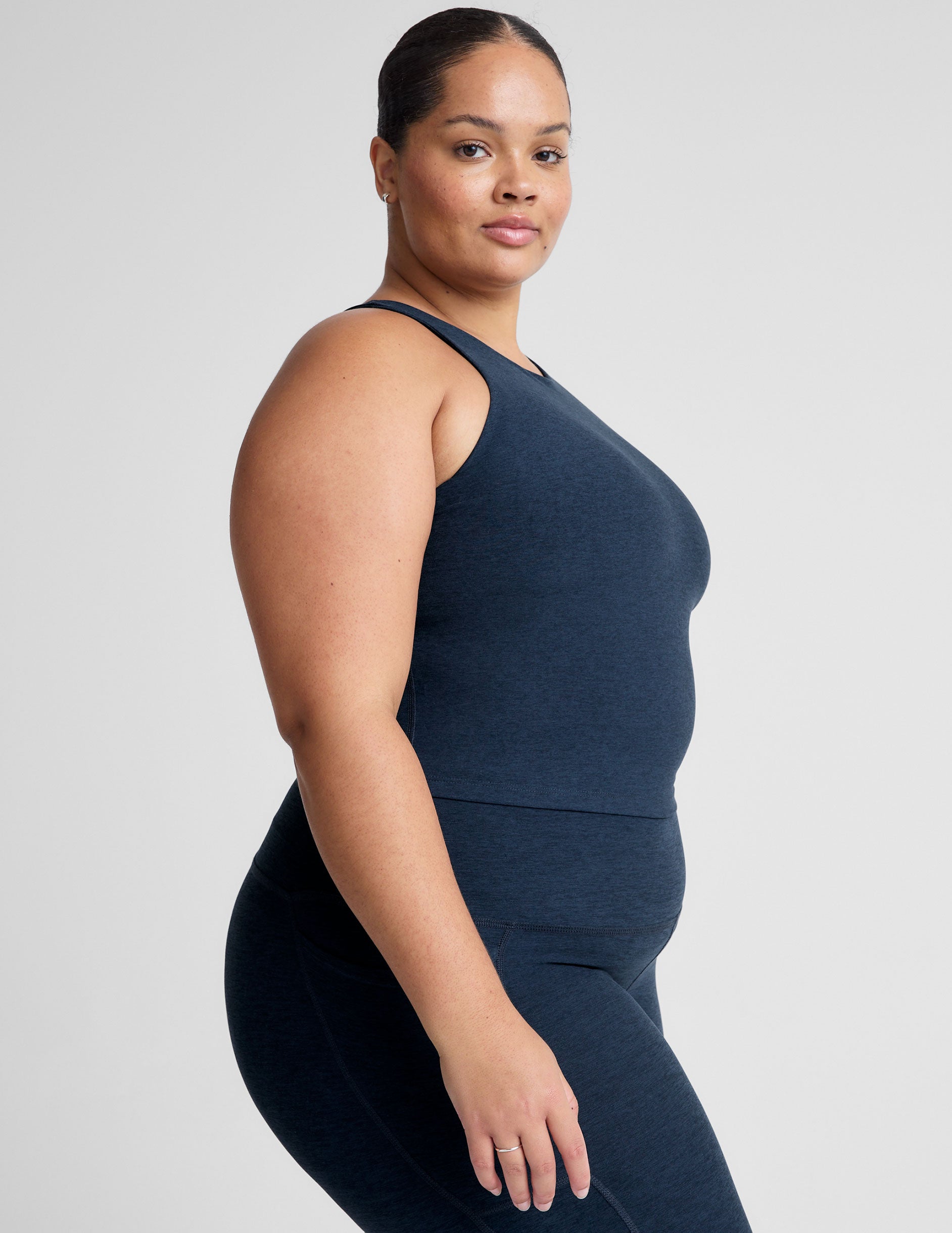 Spacedye™ Refocus Cropped Tank - Nocturnal Navy