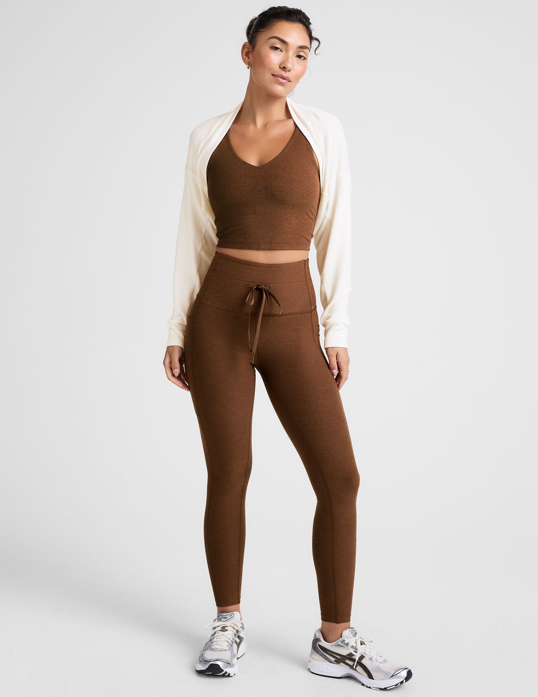 Spacedye™ Good Day Cropped Tank - Bold Mocha Heather