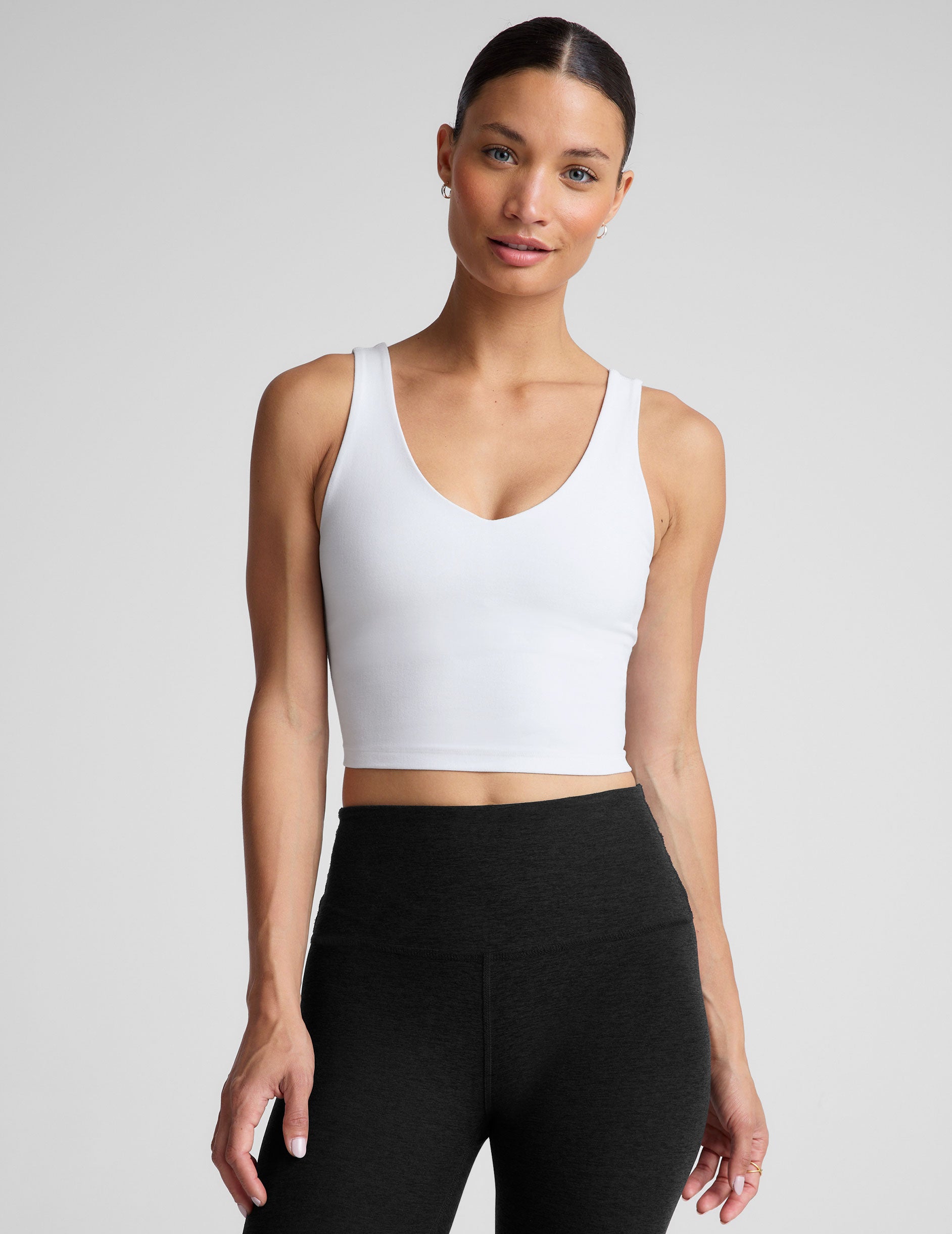 Spacedye™ Good Day Cropped Tank - Cloud White