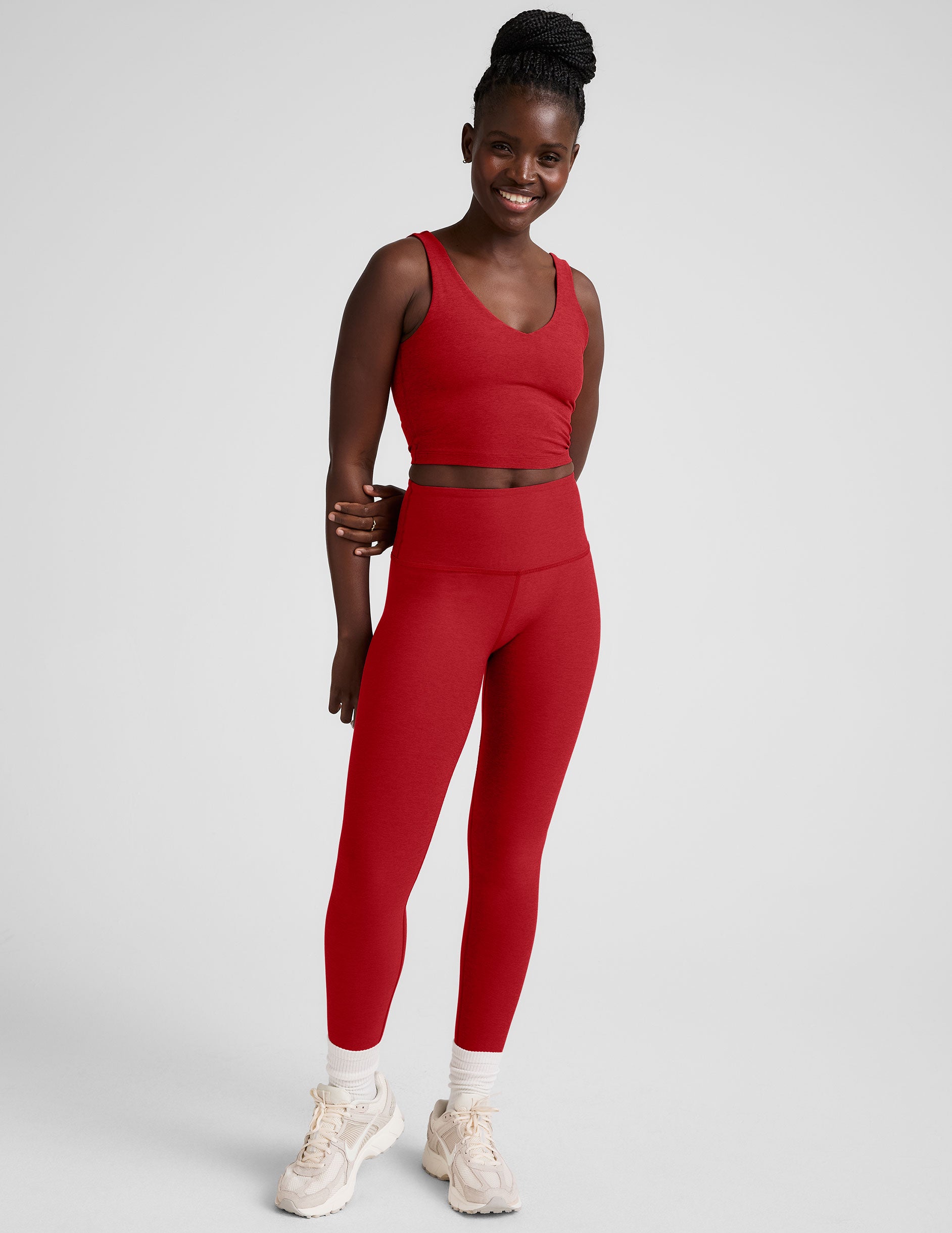 Spacedye™ Good Day Cropped Tank - Holly Red Heather