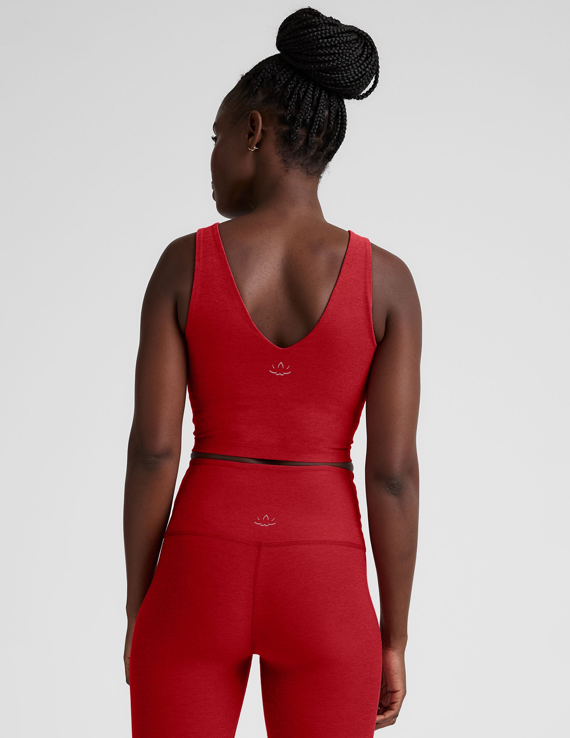 Spacedye™ Good Day Cropped Tank - Holly Red Heather