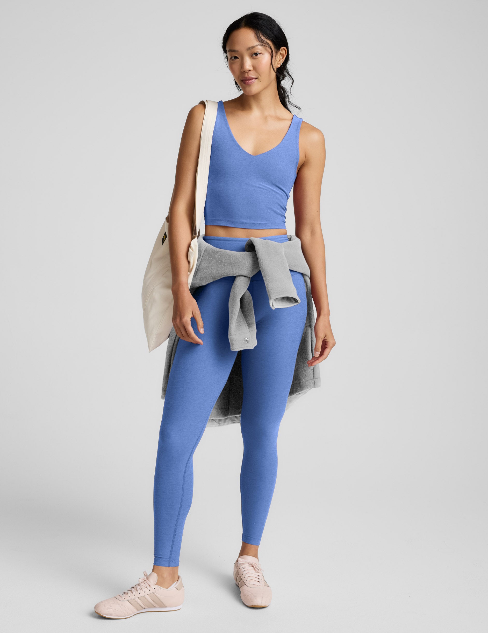 Spacedye™ Good Day Cropped Tank - Wild Flower Blue Heather