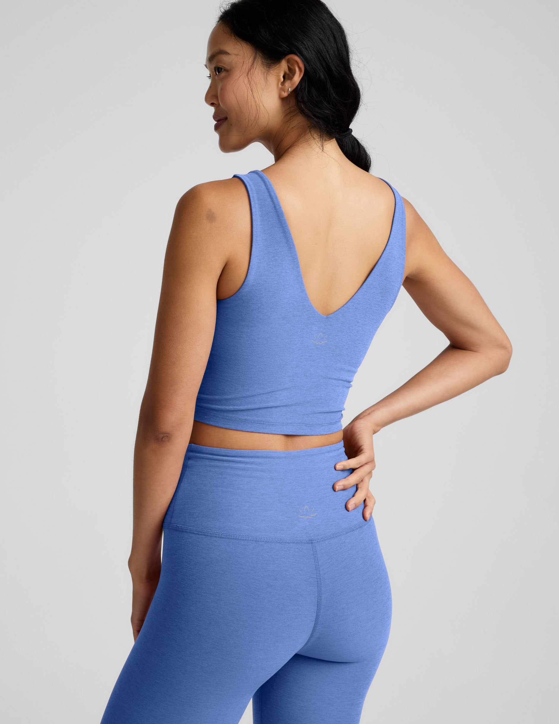 Spacedye™ Good Day Cropped Tank - Wild Flower Blue Heather