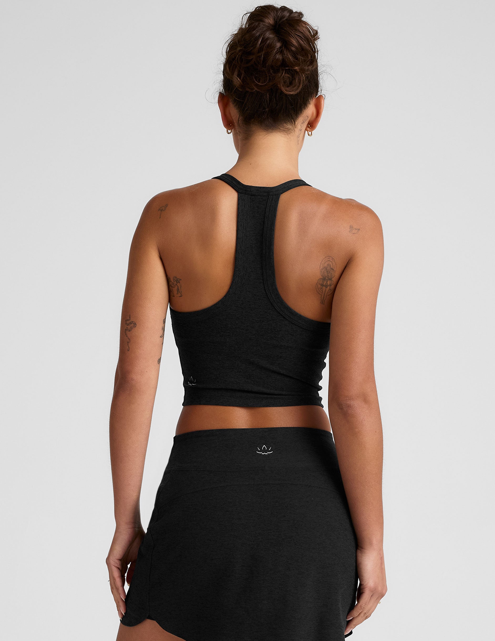 Spacedye™ On The Up Cropped Tank - Darkest Night