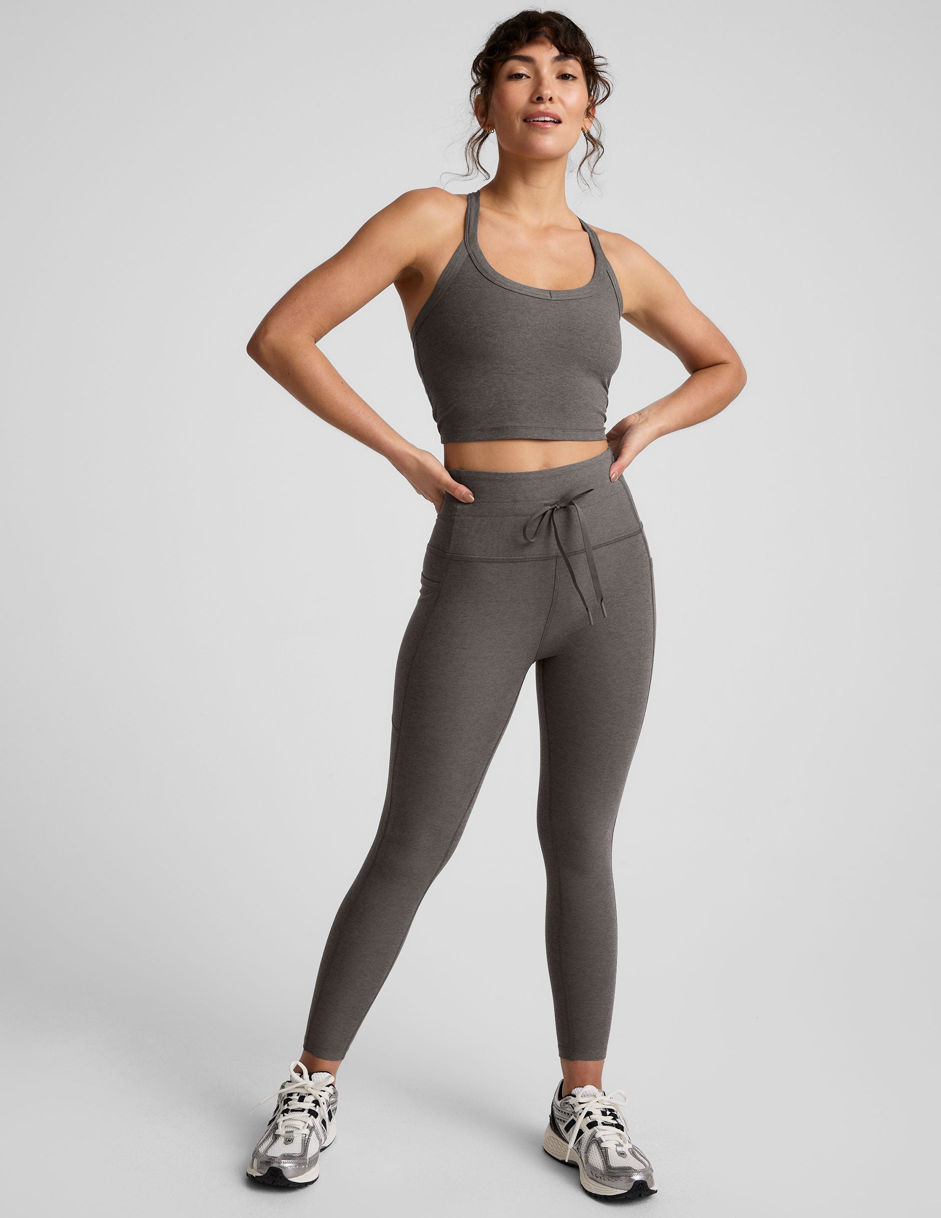 Spacedye™ On The Up Cropped Tank - True Gray Heather