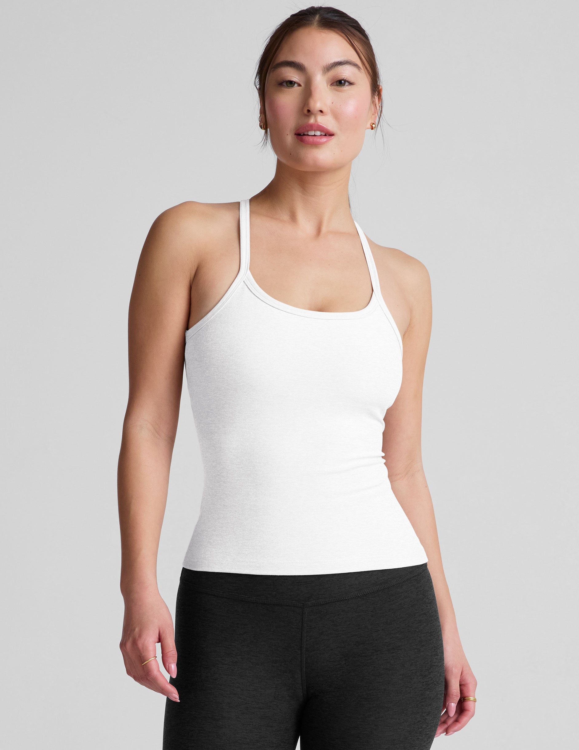 Spacedye™ Slim Racerback Tank - Cloud White
