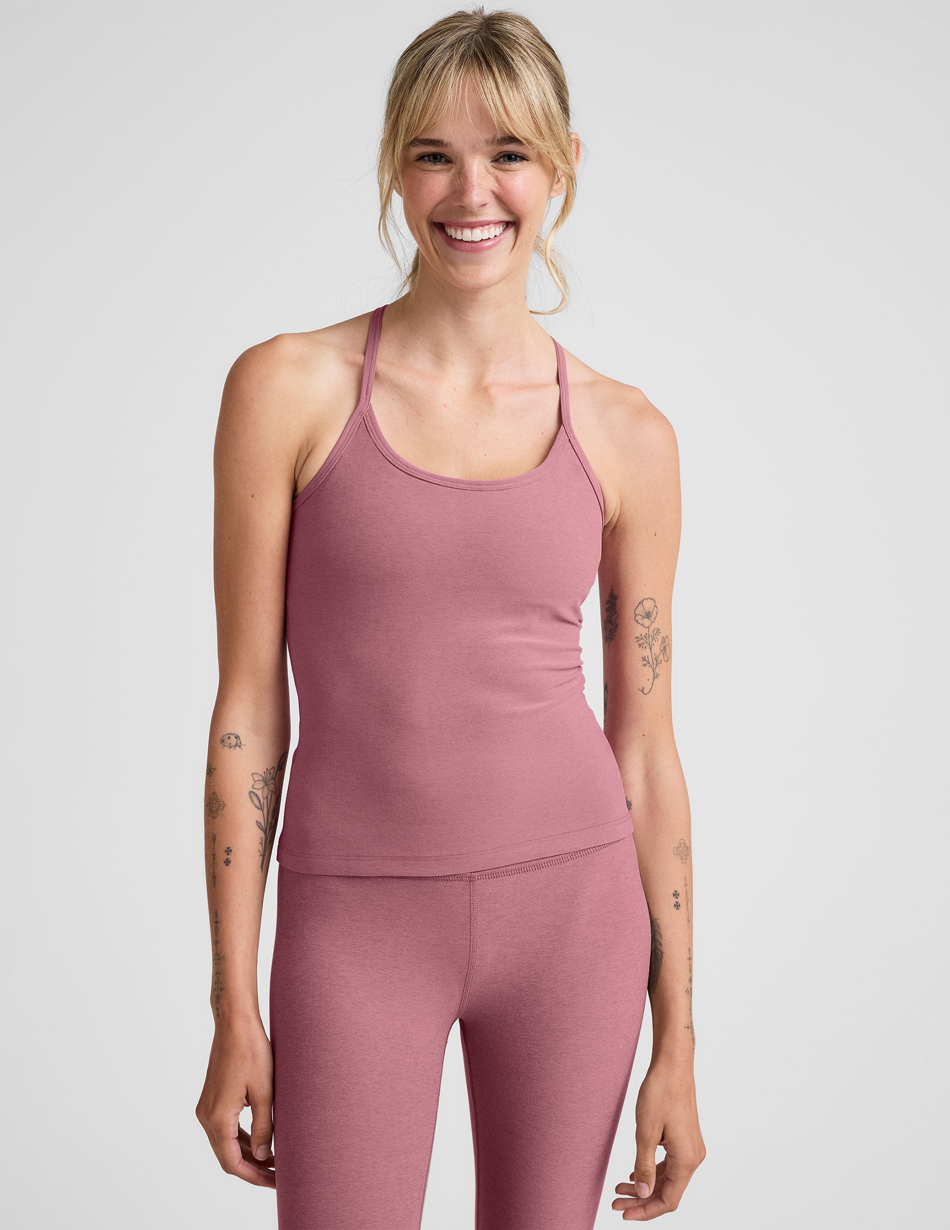 Spacedye™ Slim Racerback Tank - Orchid Blossom Heather
