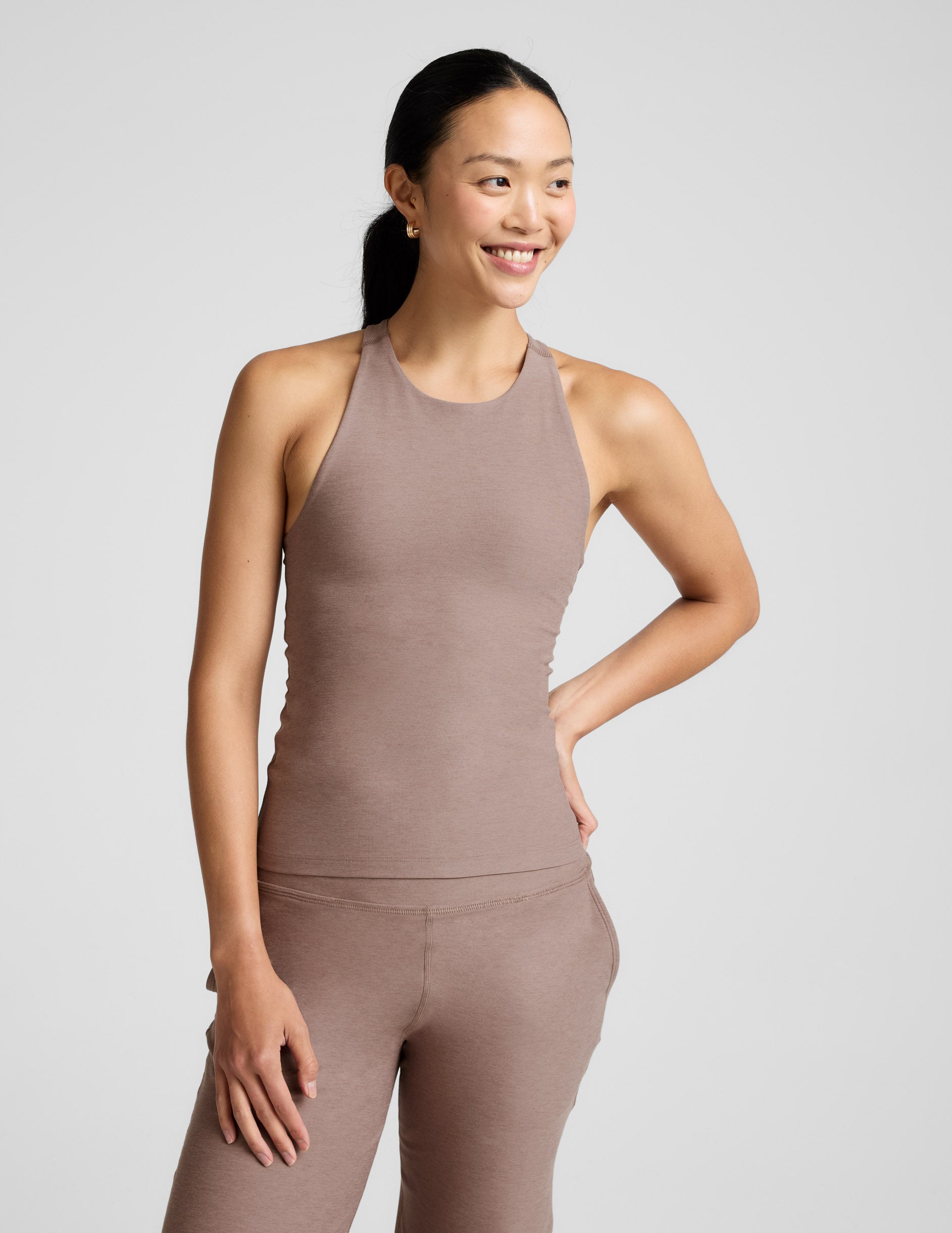 Spacedye™ Refocus Tank - Rosey Taupe Heather