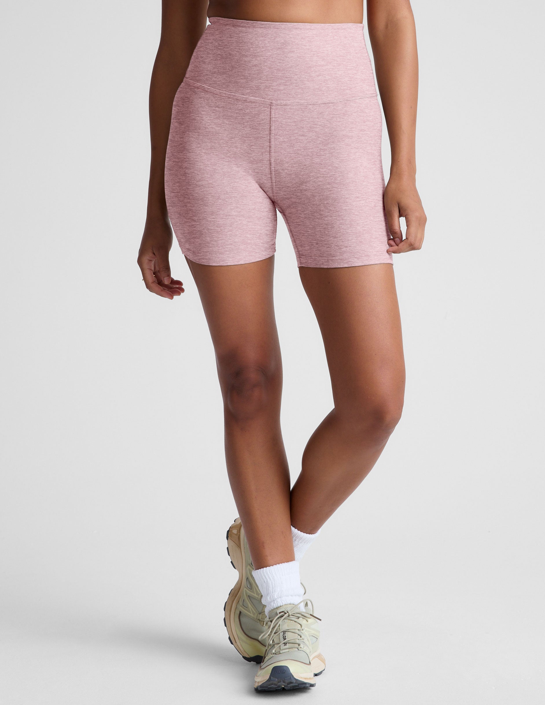 Spacedye™ Keep Pace 5" Biker Short - Blush Blooms Heather