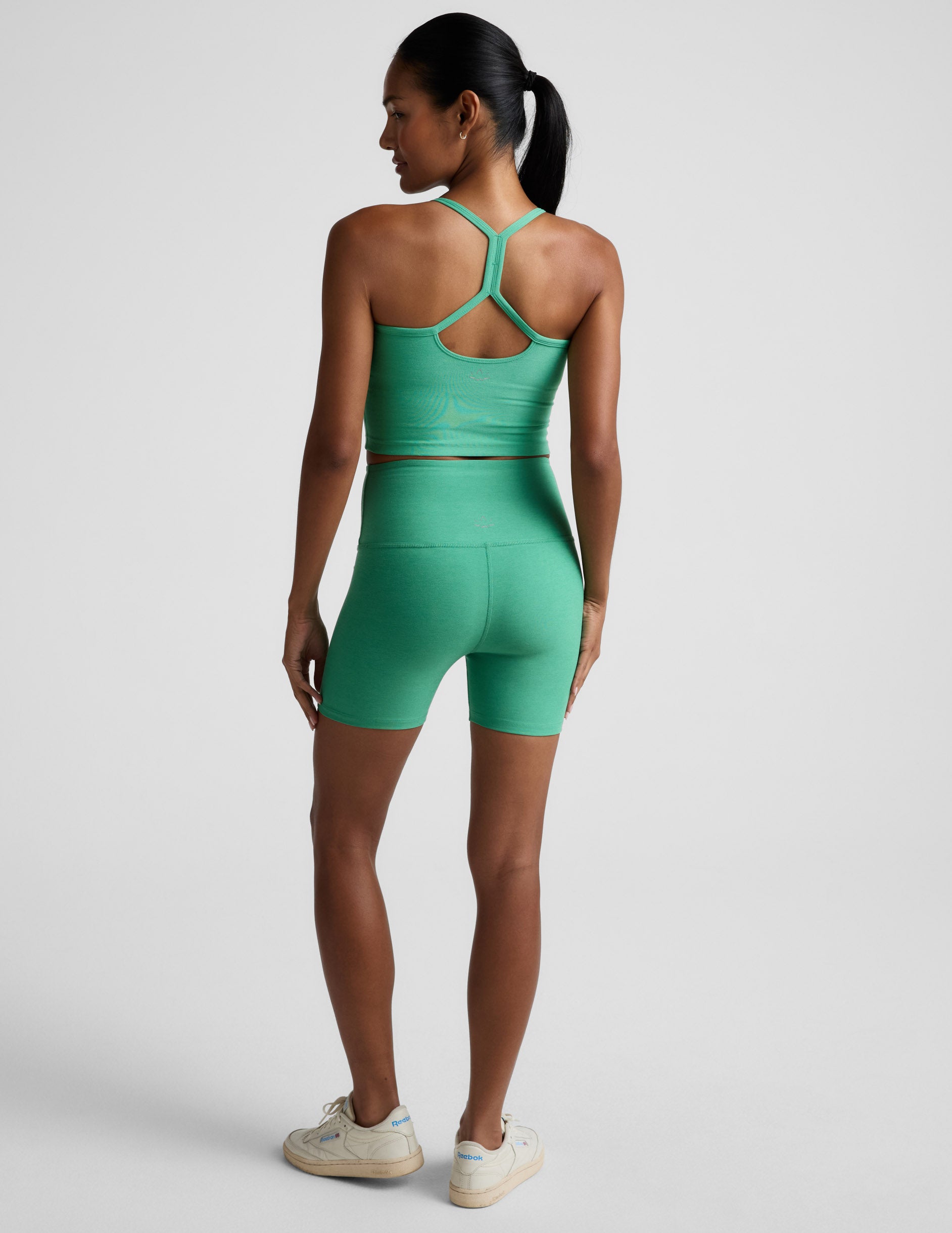 Spacedye™ Keep Pace 5" Biker Short - Bright Emerald Heather